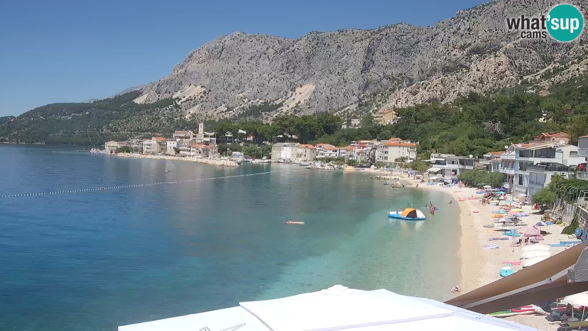 Webcam Drašnice (Podgora)  – Strand