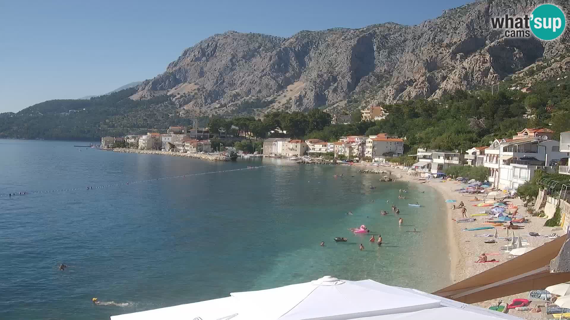 Webcam Drašnice (Podgora)  – Spiaggia