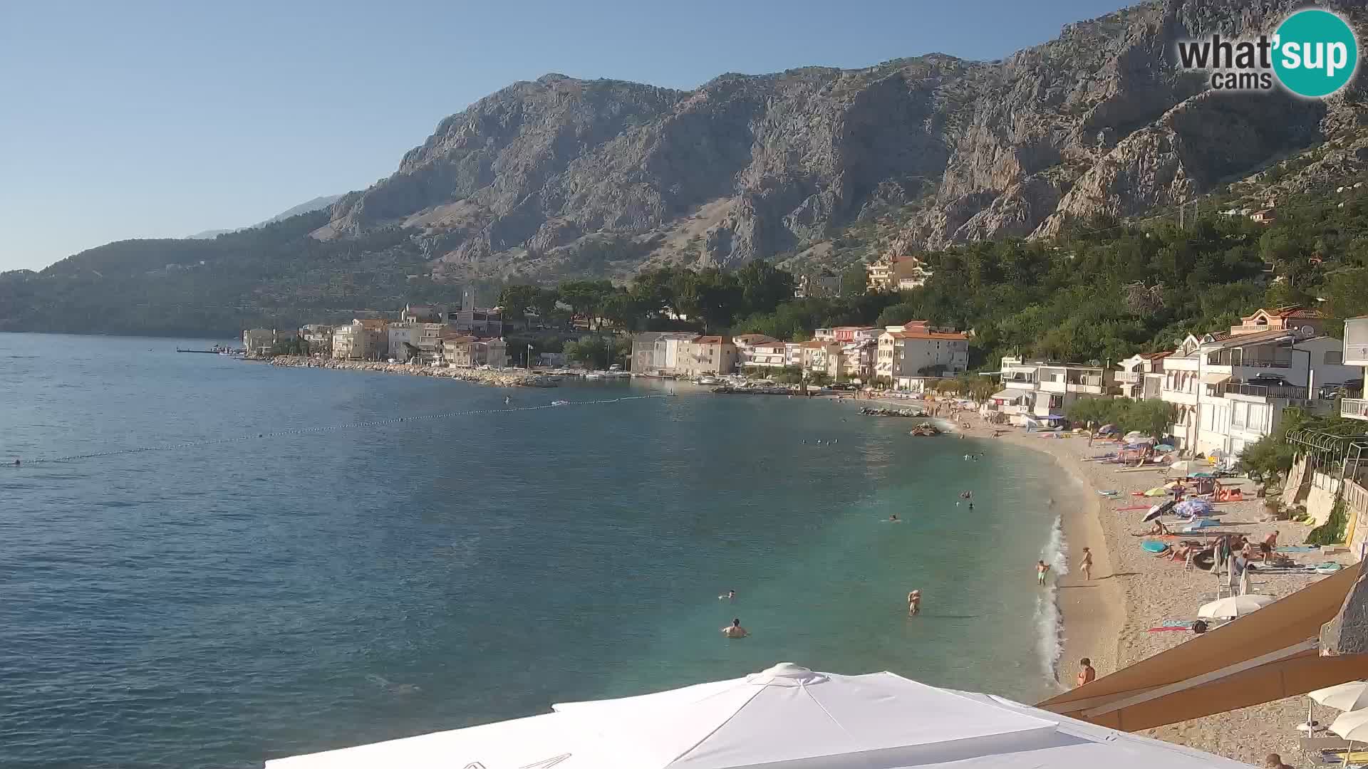 Webcam Drašnice (Podgora)  – Strand