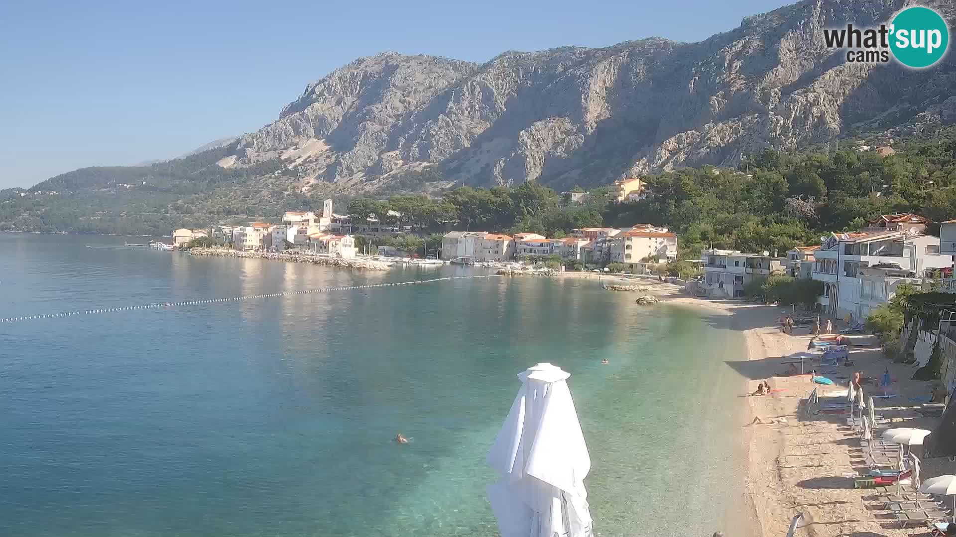 Webcam Drašnice (Podgora)  – Plage