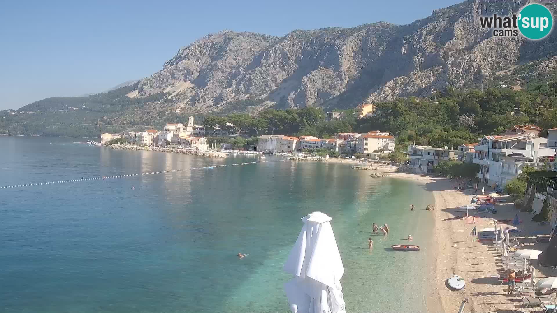 Webcam Drašnice (Podgora)  – Plage