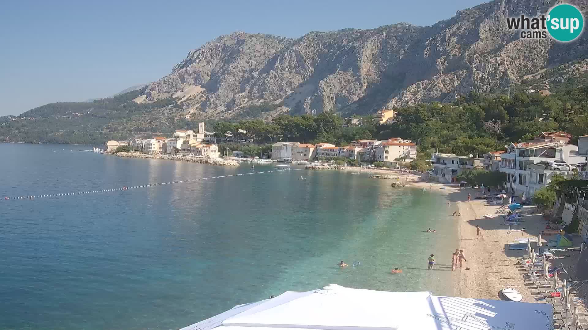 Webcam Drašnice (Podgora)  – Spiaggia