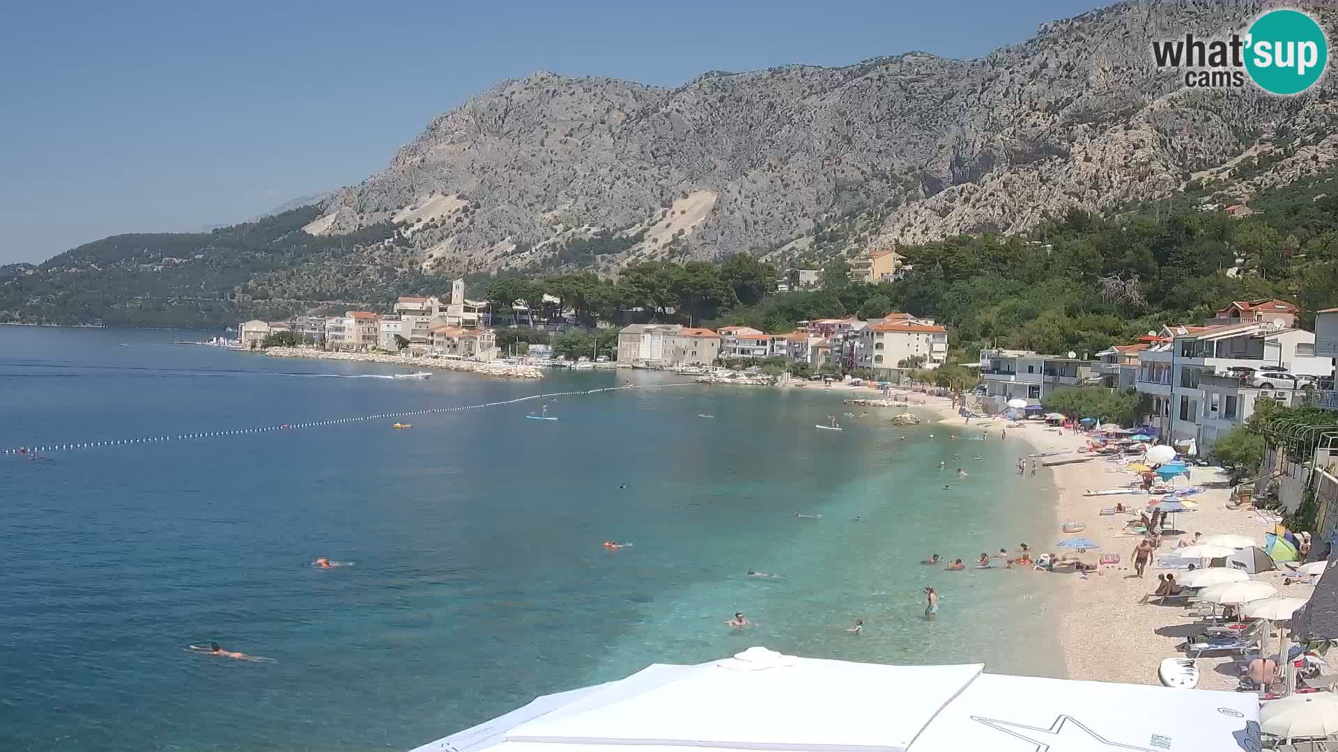 Webcam Drašnice (Podgora)  – Plage