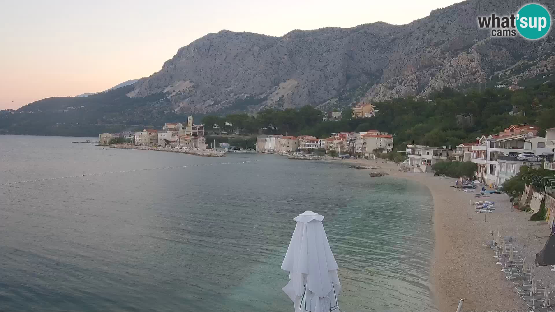 Webcam Drašnice (Podgora)  – Spiaggia