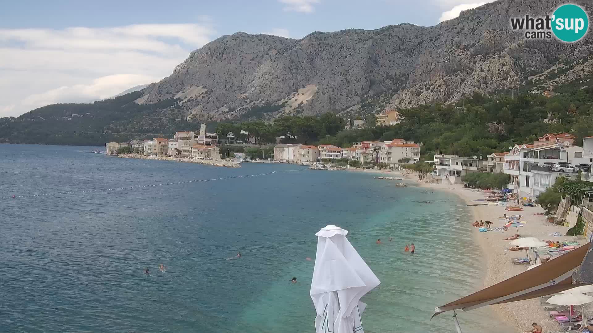 Webcam Drašnice (Podgora)  – Strand