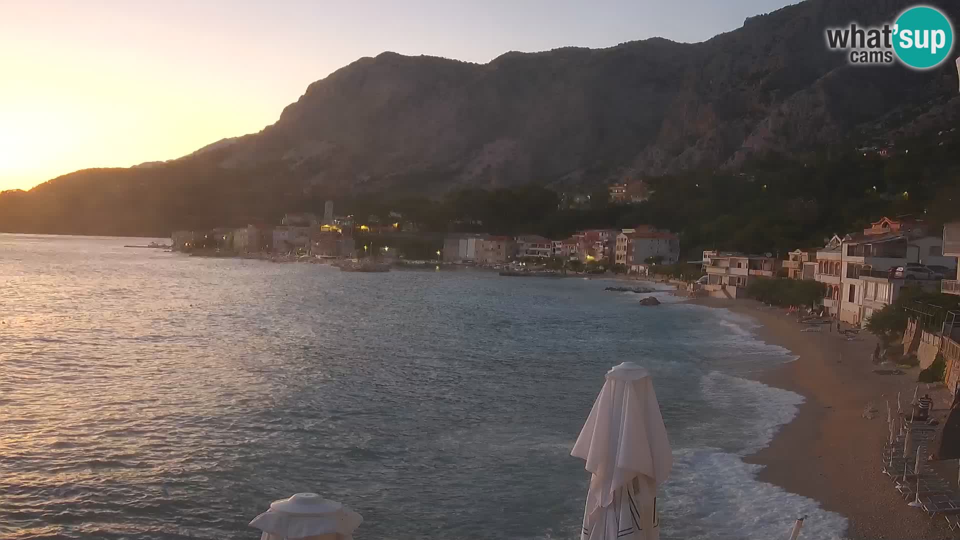Webcam Drašnice (Podgora)  – Spiaggia