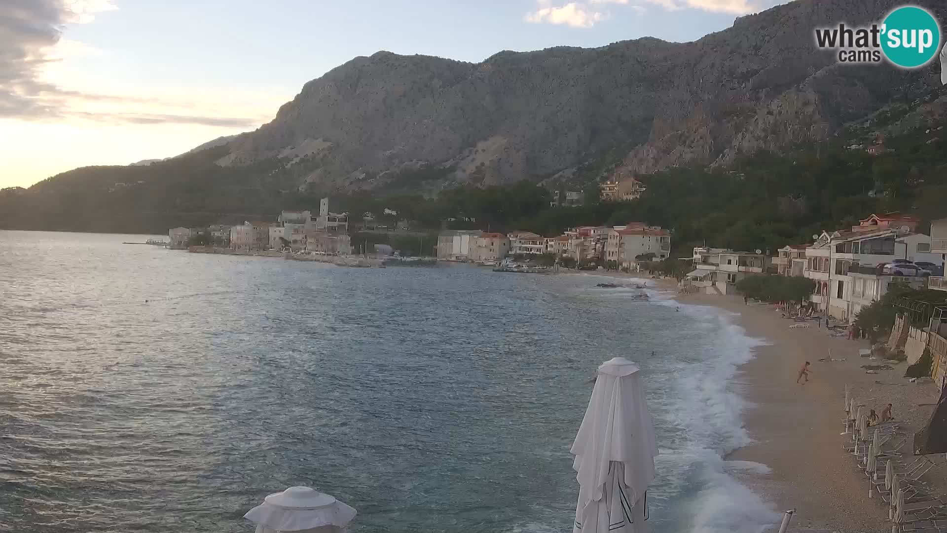 Webcam Drašnice (Podgora)  – Spiaggia