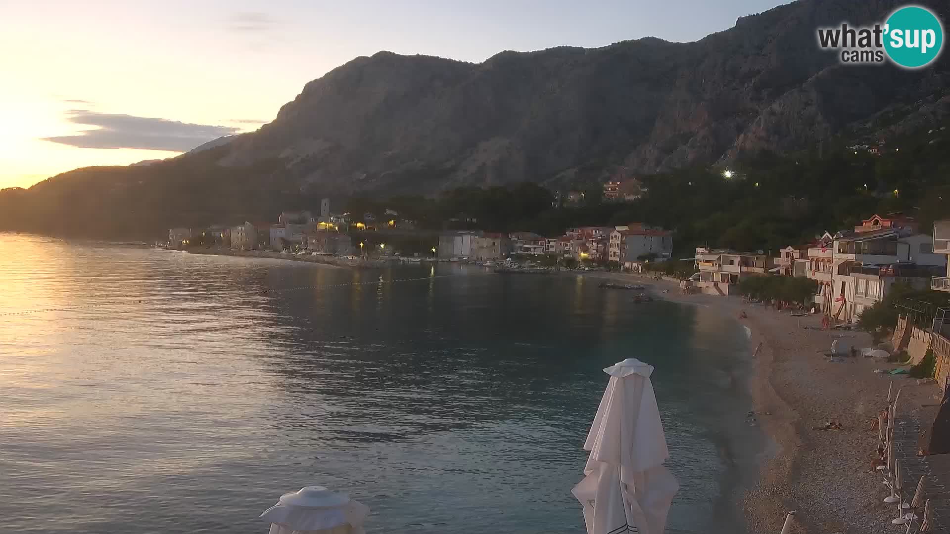 Webcam Drašnice (Podgora)  – Spiaggia