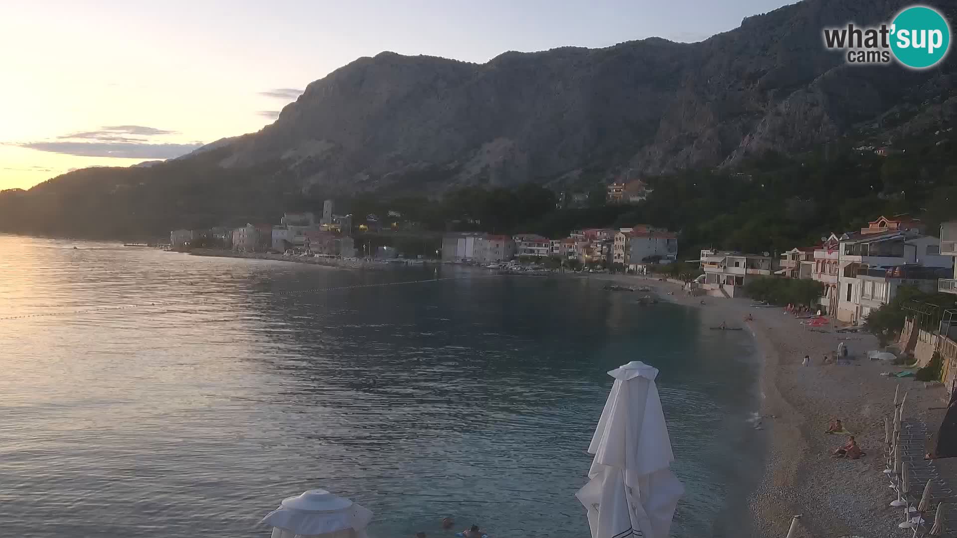 Webcam Drašnice (Podgora)  – Spiaggia