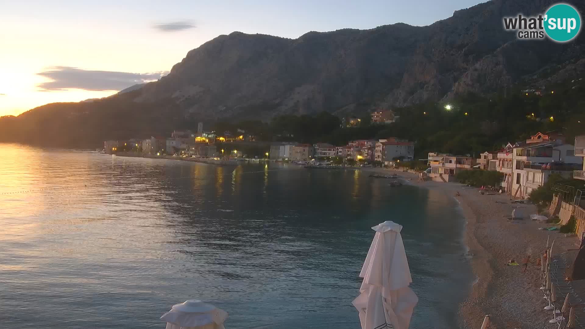 Webcam Drašnice (Podgora)  – Spiaggia