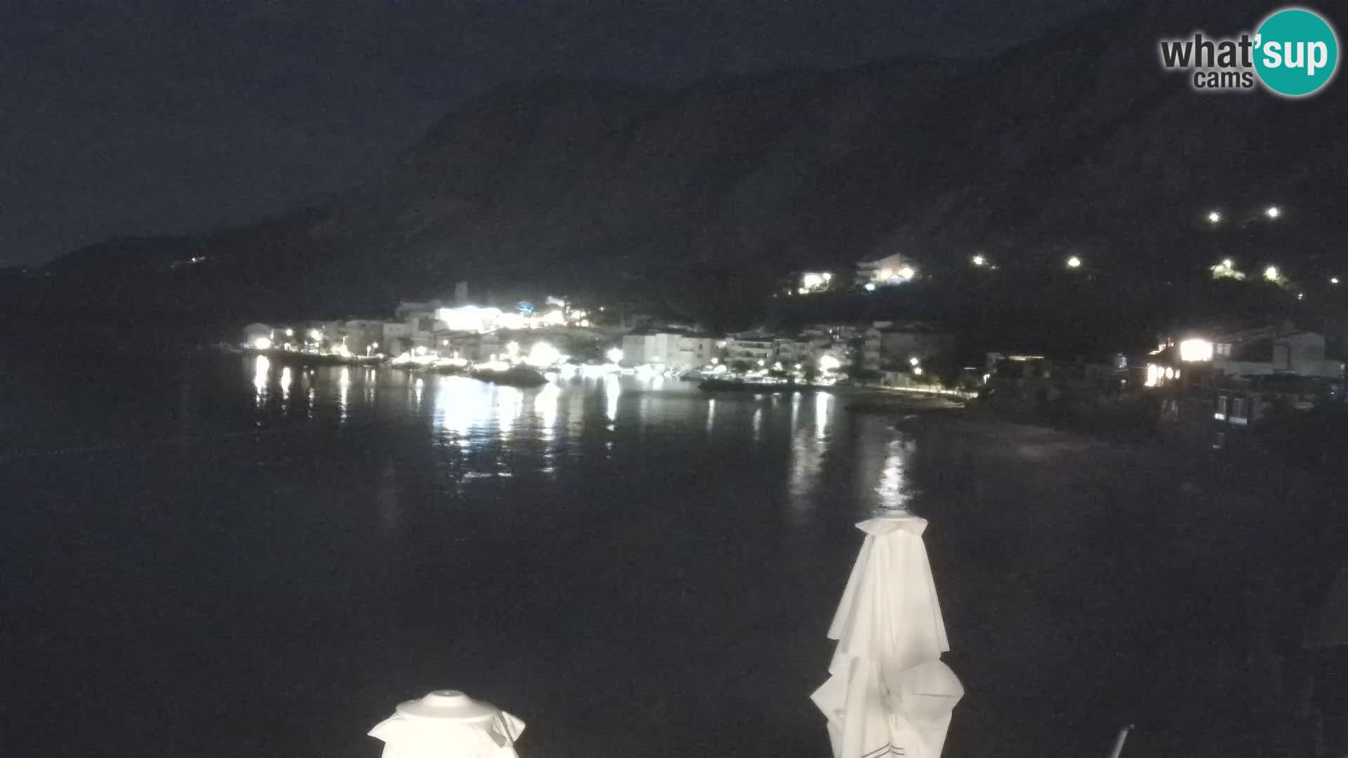 Web Kamera Drašnice (Podgora) – Plaža sa Apartmana Ober