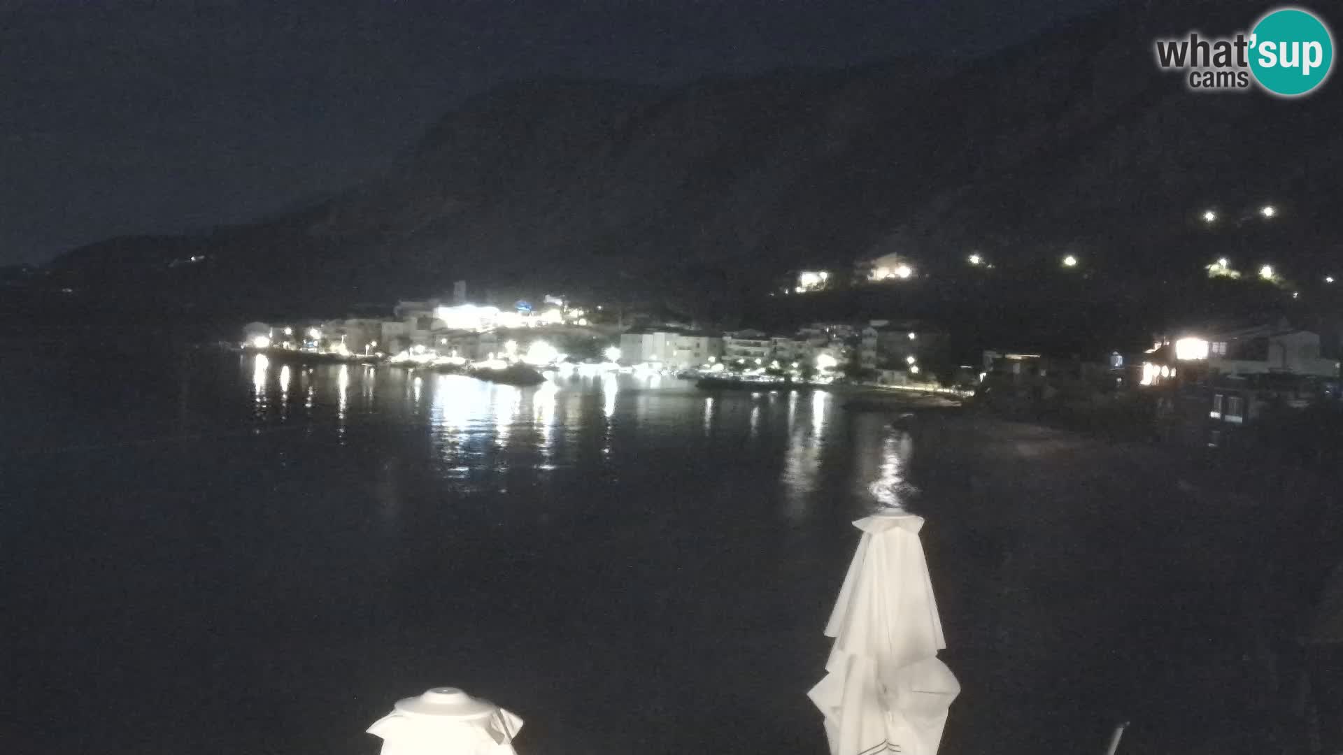 Webcam Drašnice (Podgora)  – Spiaggia