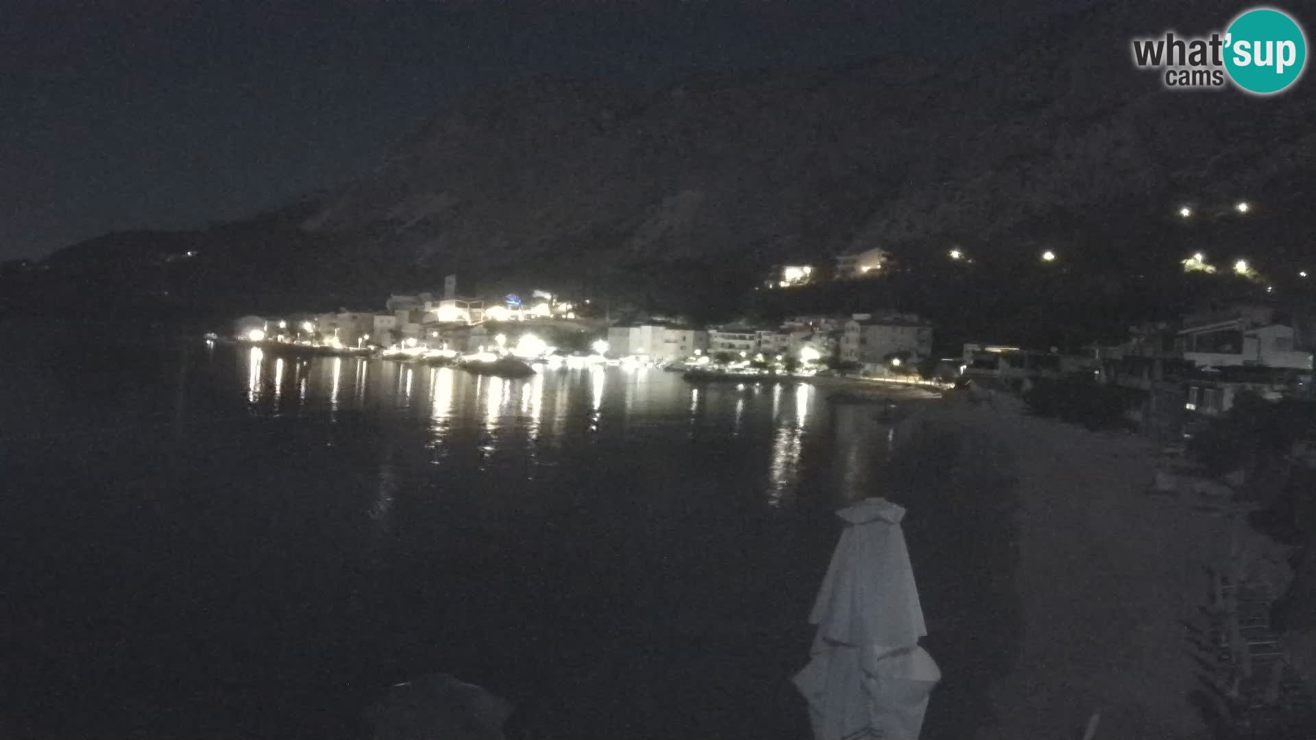 Webcam Drašnice (Podgora)  – Spiaggia