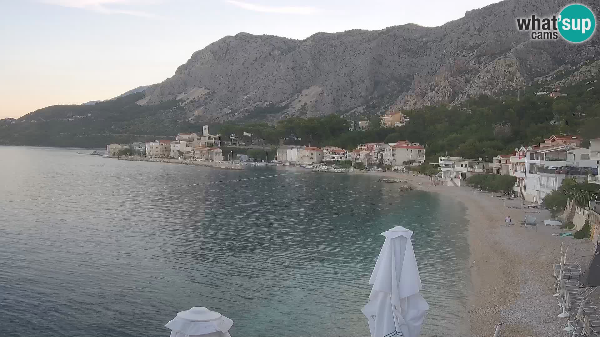 Web Kamera Drašnice (Podgora) – Plaža sa Apartmana Ober