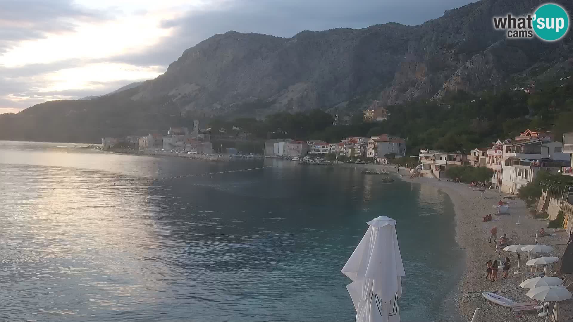 Webcam Drašnice (Podgora)  – Spiaggia