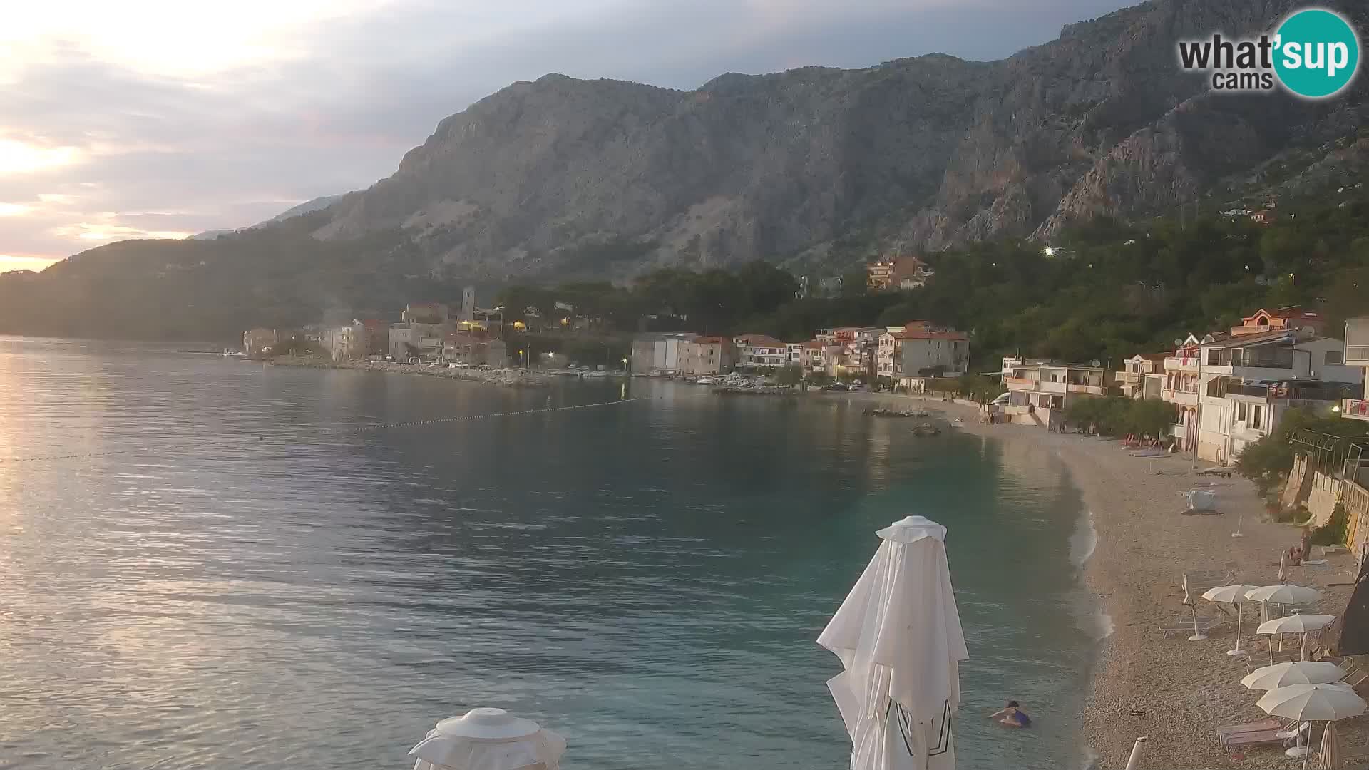 Webcam Drašnice (Podgora)  – Plage
