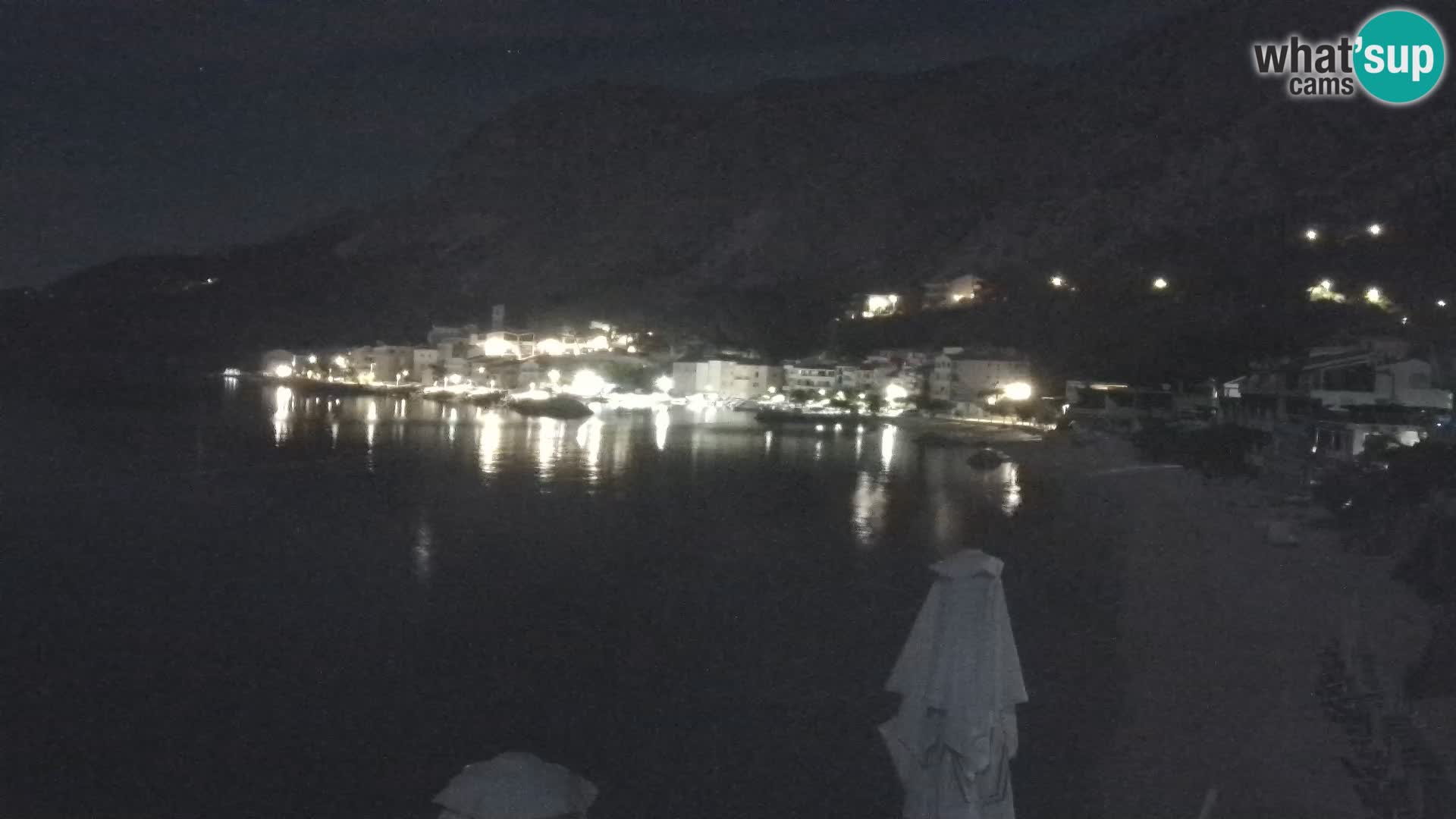 Web Kamera Drašnice (Podgora) – Plaža sa Apartmana Ober