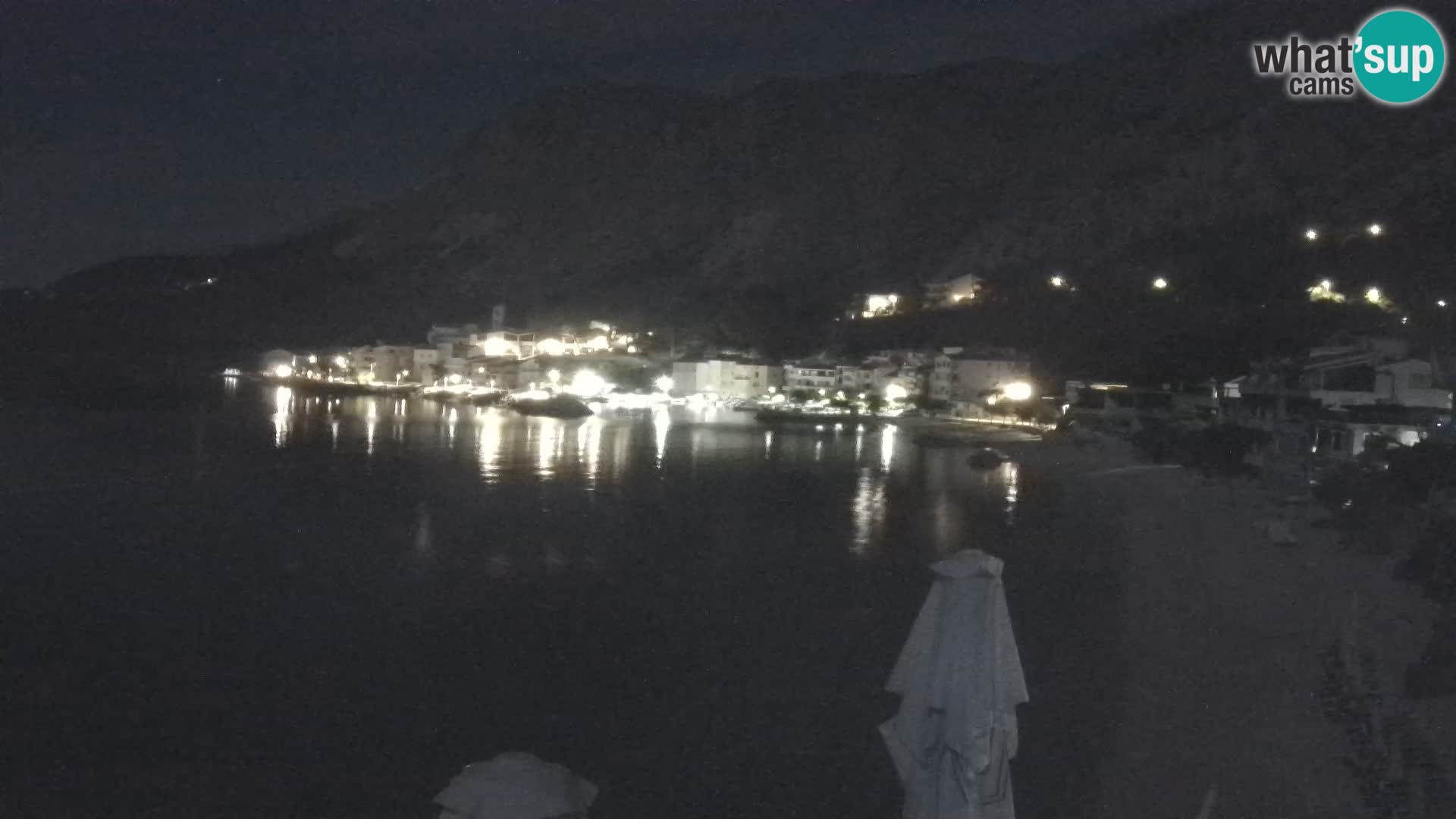 Web Kamera Drašnice (Podgora) – Plaža sa Apartmana Ober