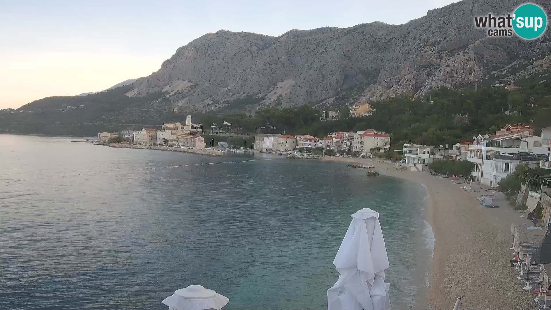 Webcam Drašnice (Podgora)  – Spiaggia