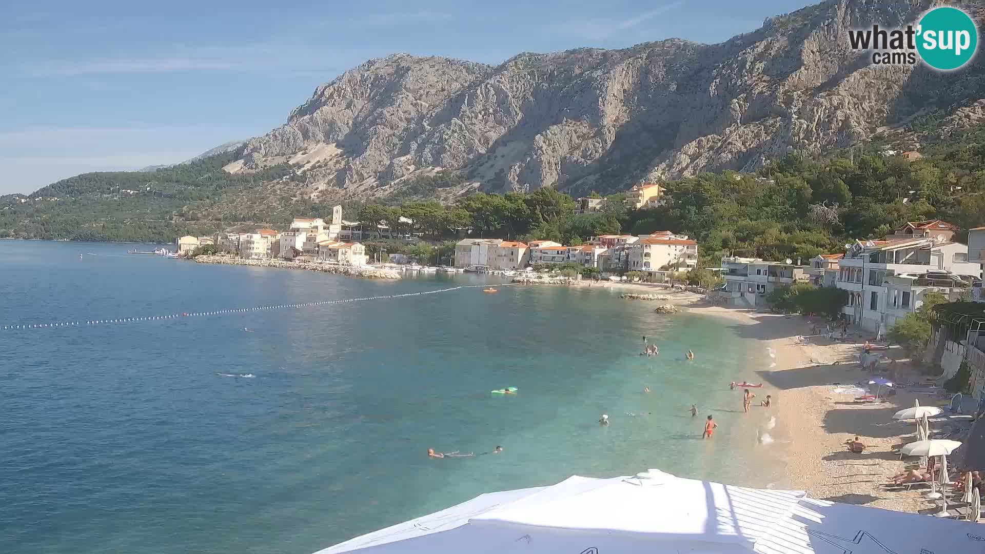 Webcam Drašnice (Podgora)  – Beach – Ober apartments