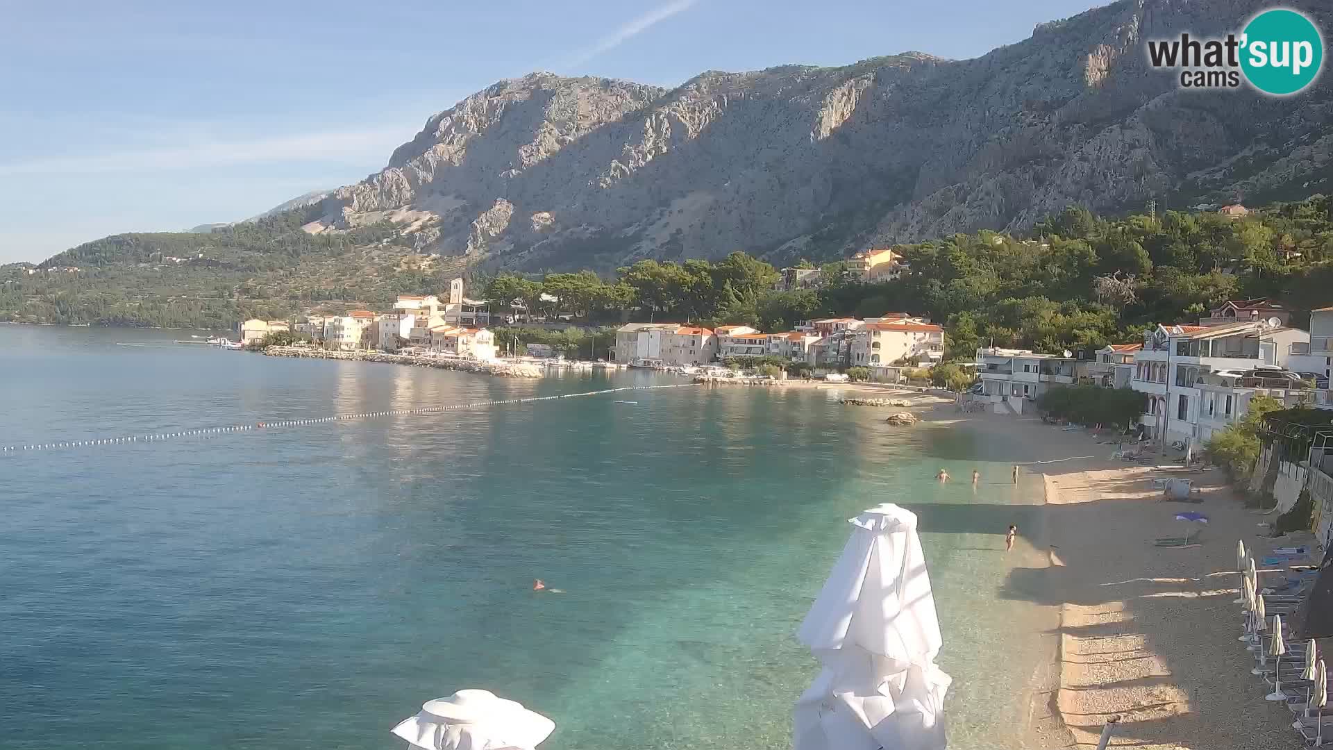 Webcam Drašnice (Podgora)  – Spiaggia