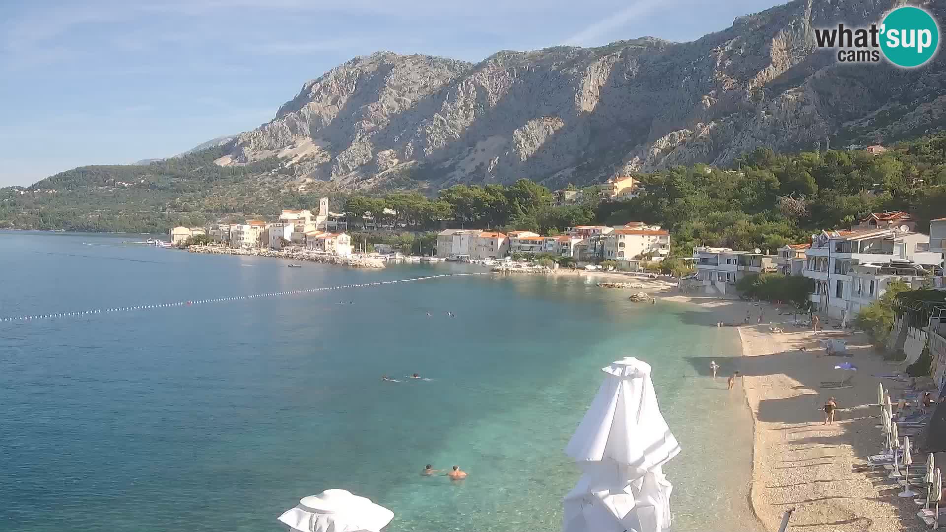 Webcam Drašnice (Podgora)  – Beach – Ober apartments