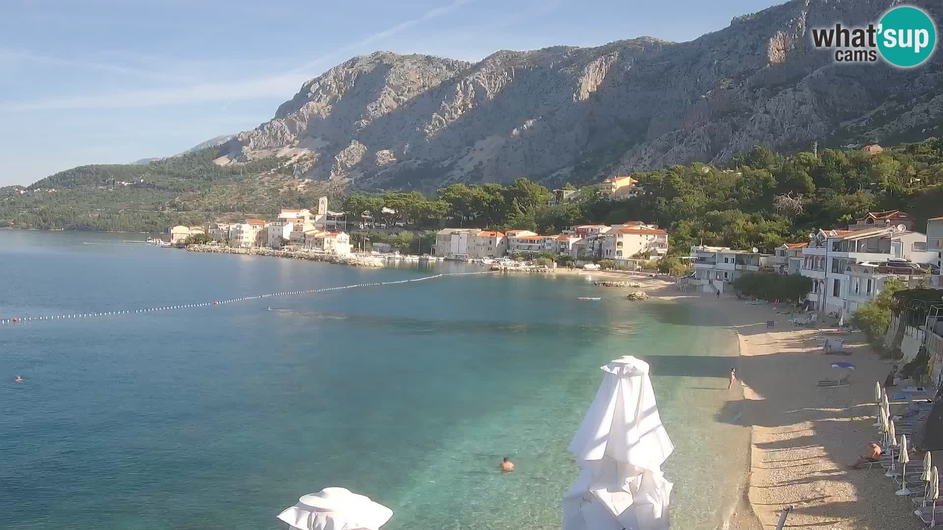 Webcam Drašnice (Podgora)  – Beach – Ober apartments