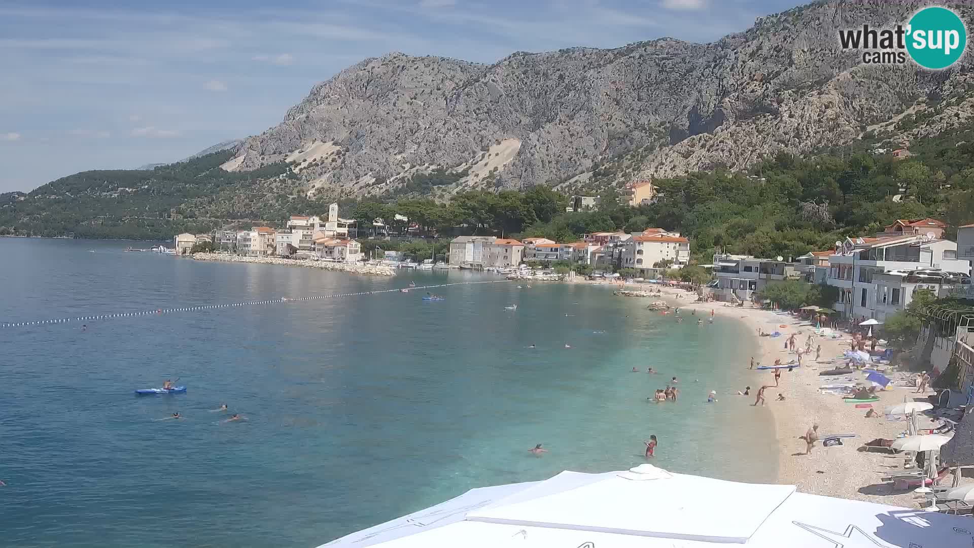 Webcam Drašnice (Podgora)  – Spiaggia