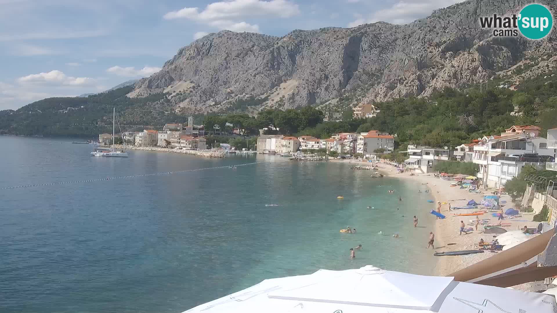 Webcam Drašnice (Podgora)  – Strand
