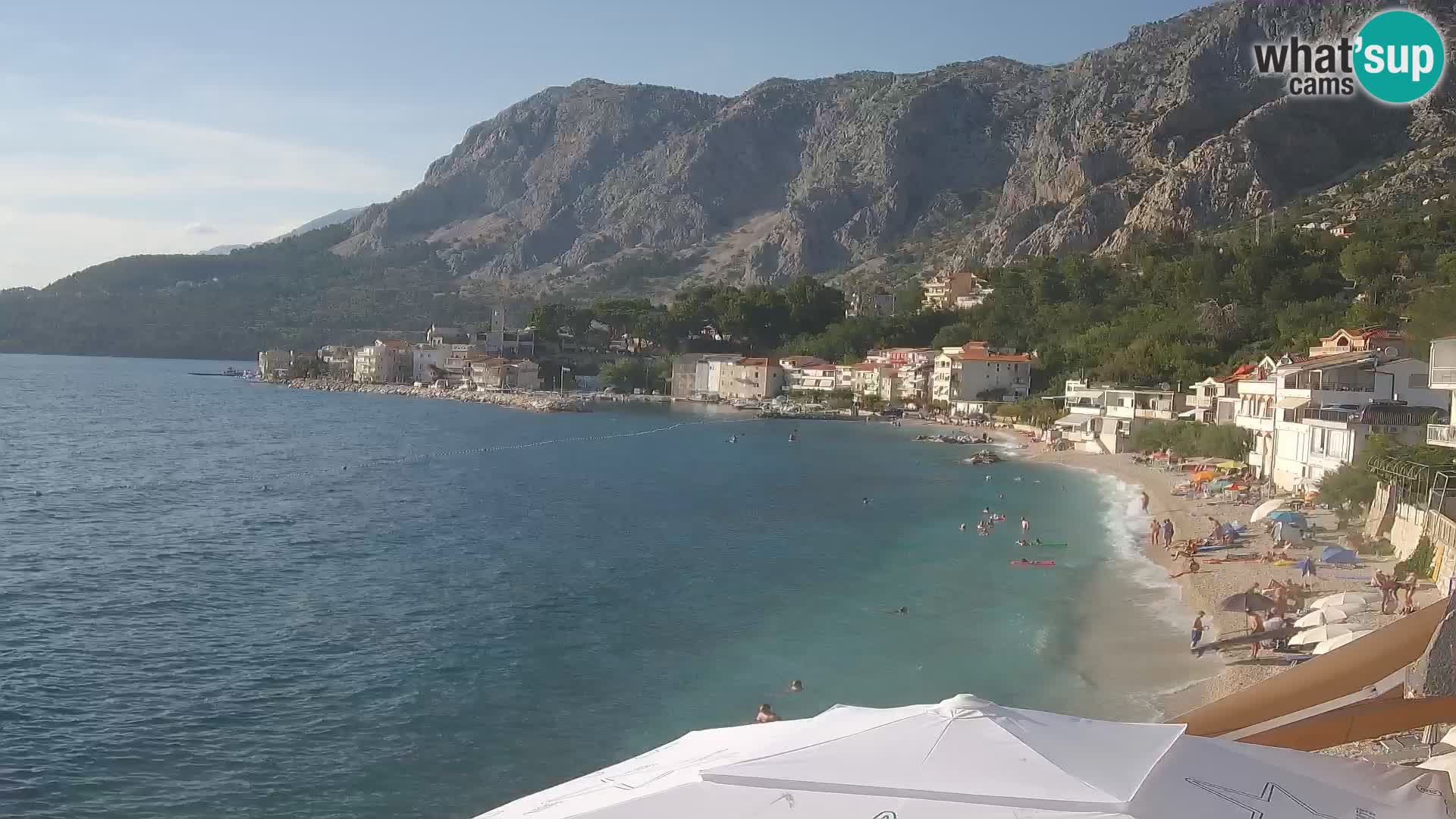 Webcam Drašnice (Podgora)  – Spiaggia