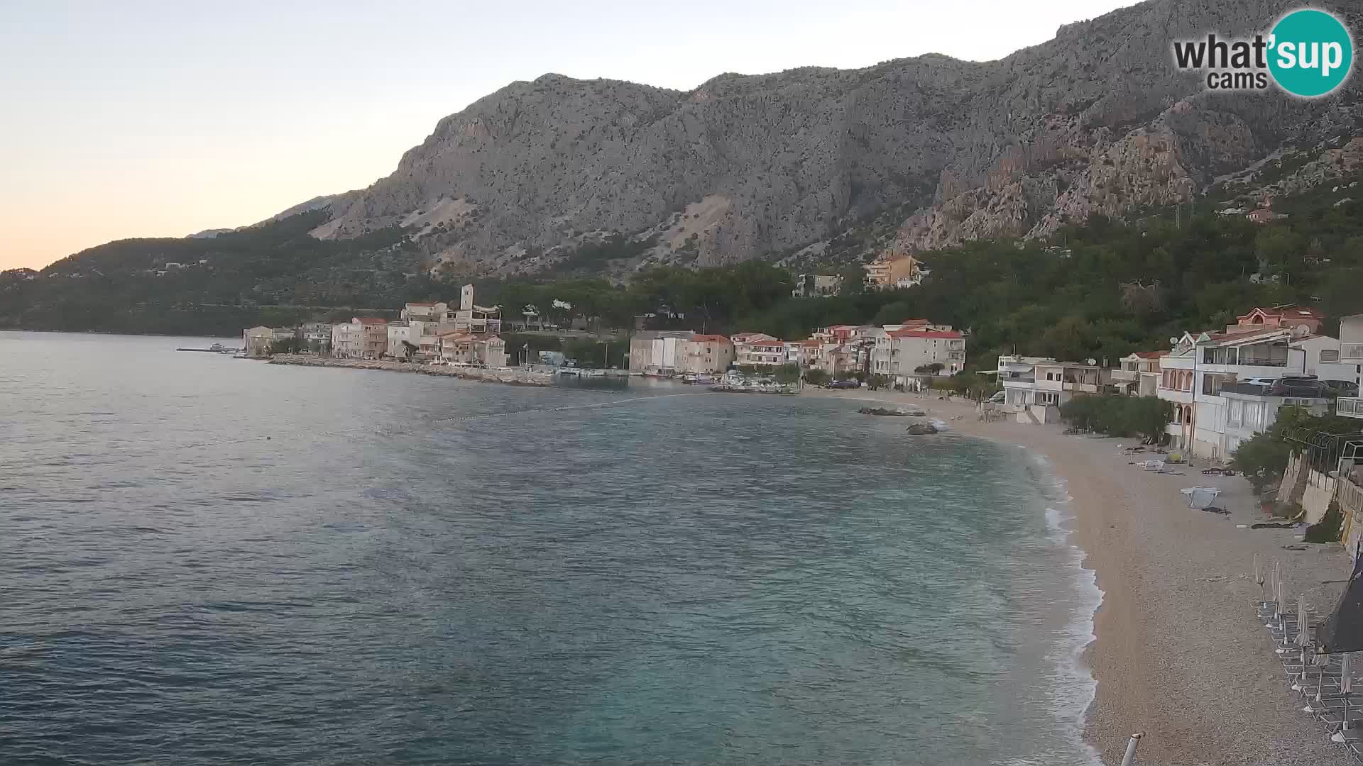 Webcam Drašnice (Podgora)  – Spiaggia