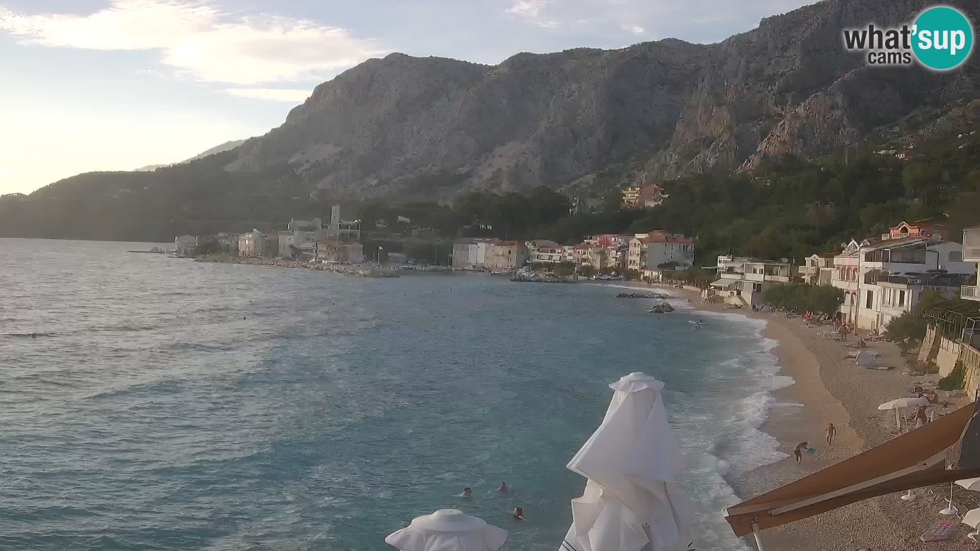 Webcam Drašnice (Podgora)  – Spiaggia