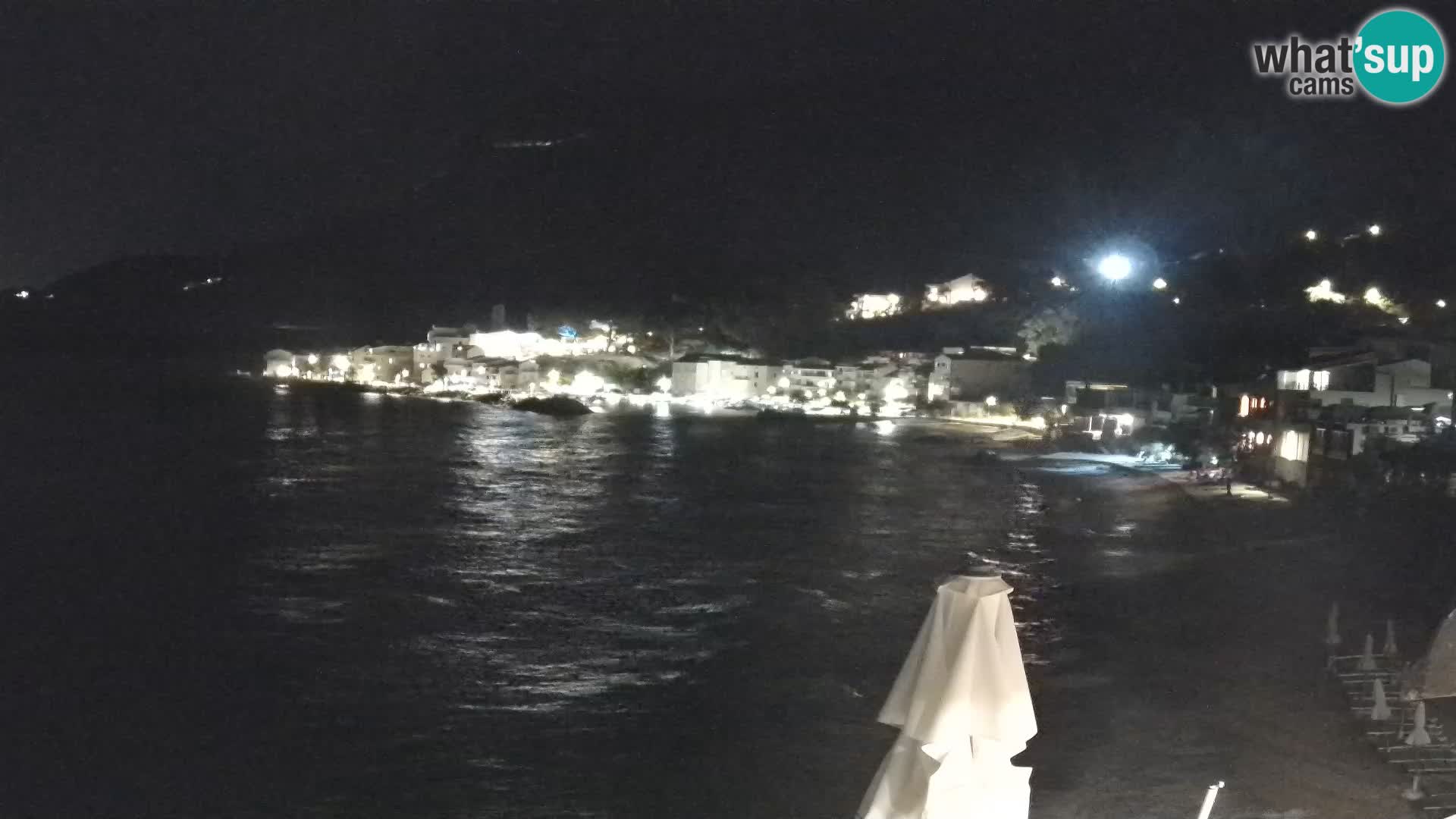 Web Kamera Drašnice (Podgora) – Plaža sa Apartmana Ober