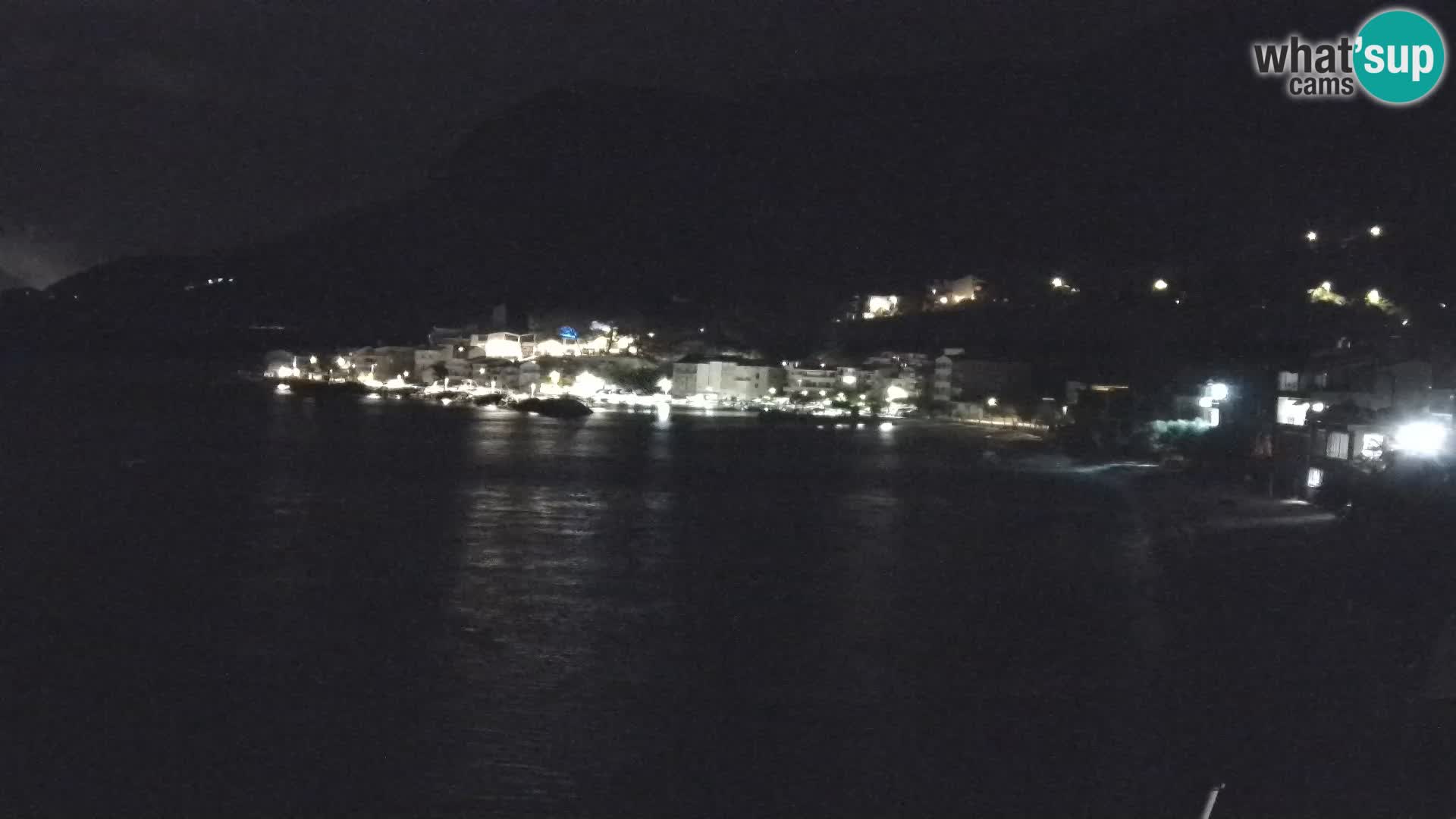 Webcam Drašnice (Podgora)  – Spiaggia