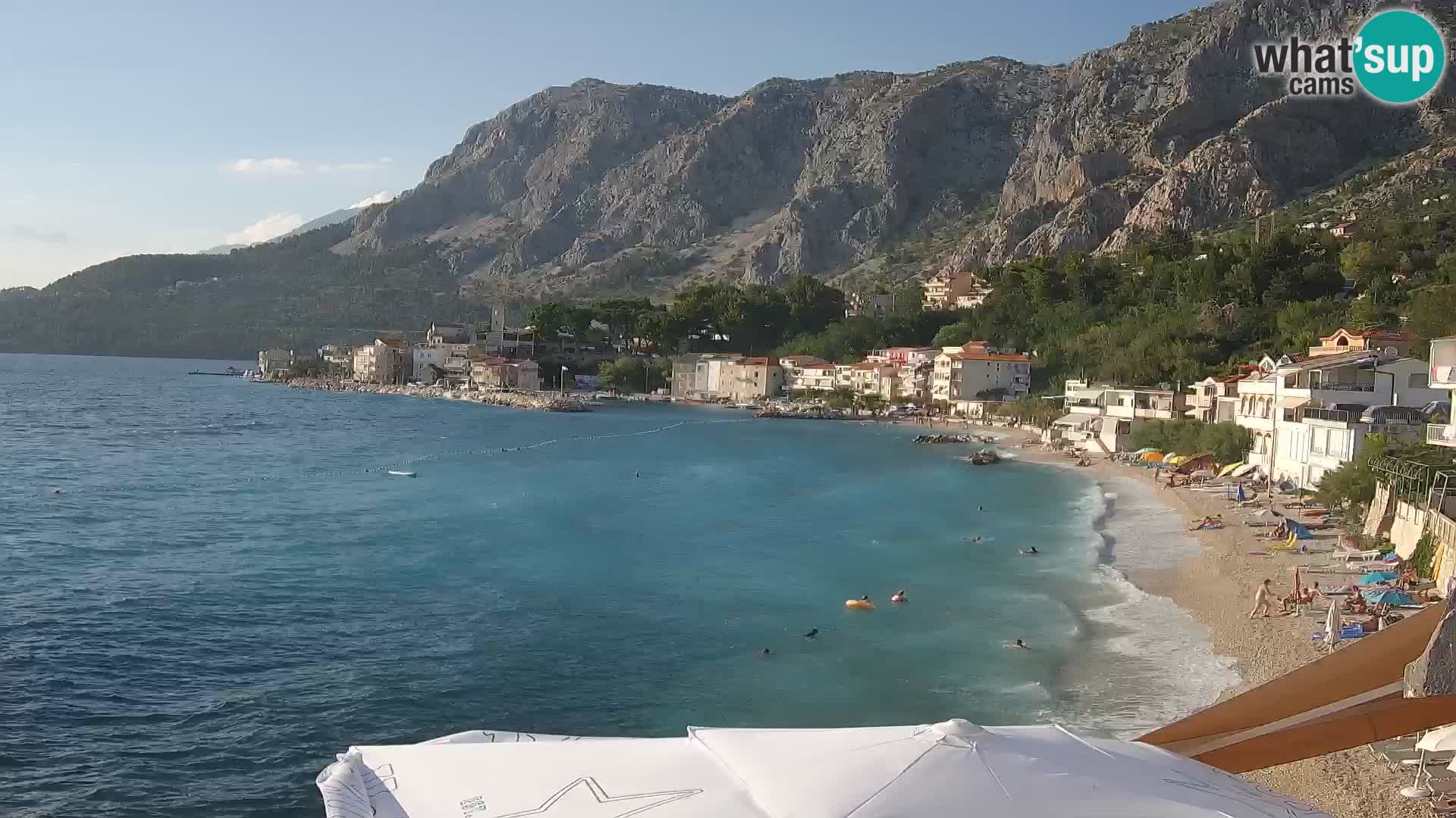 Webcam Drašnice (Podgora)  – Plage