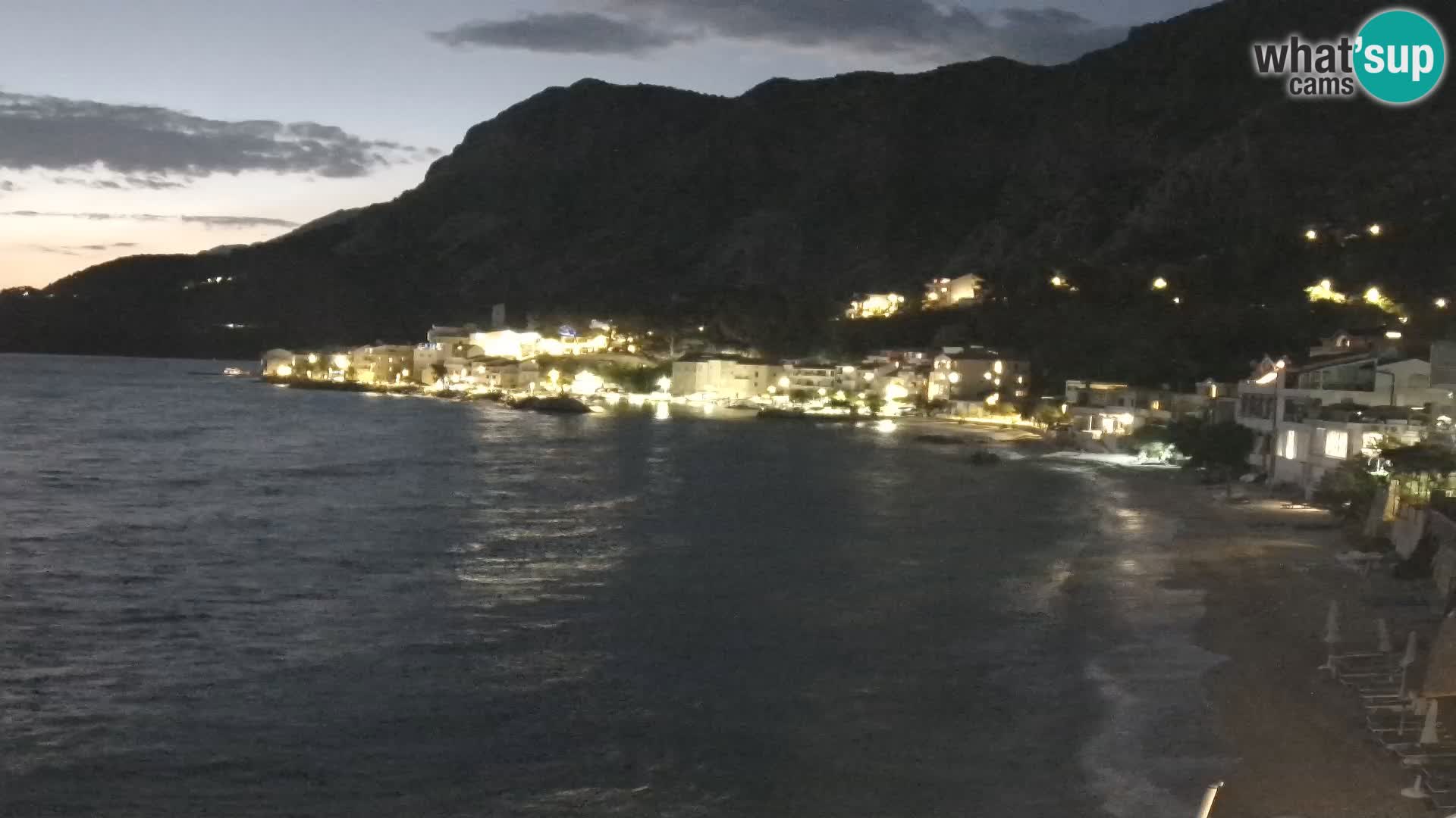 Webcam Drašnice (Podgora)  – Spiaggia