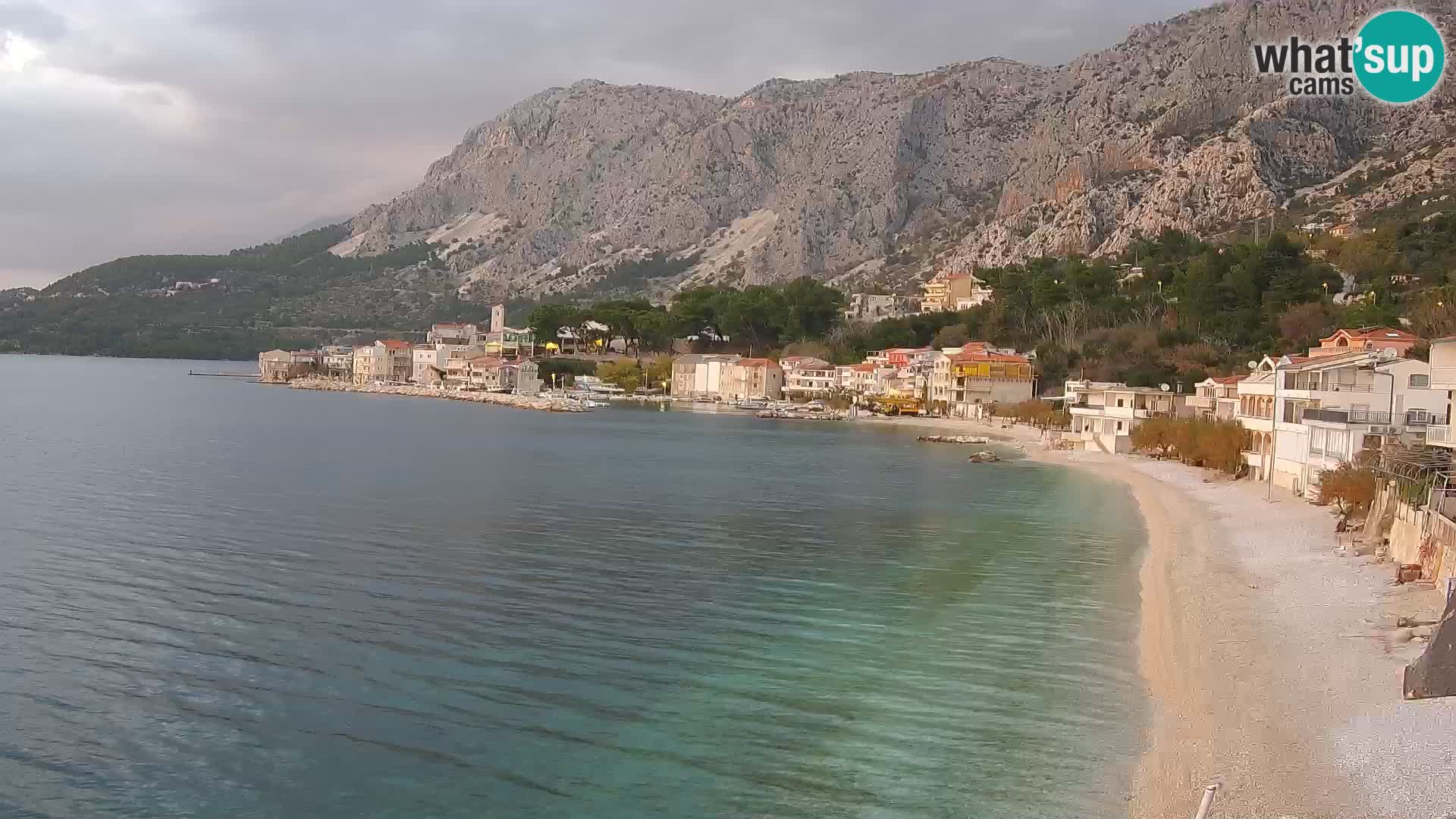 Web Kamera Drašnice (Podgora) – Plaža sa Apartmana Ober