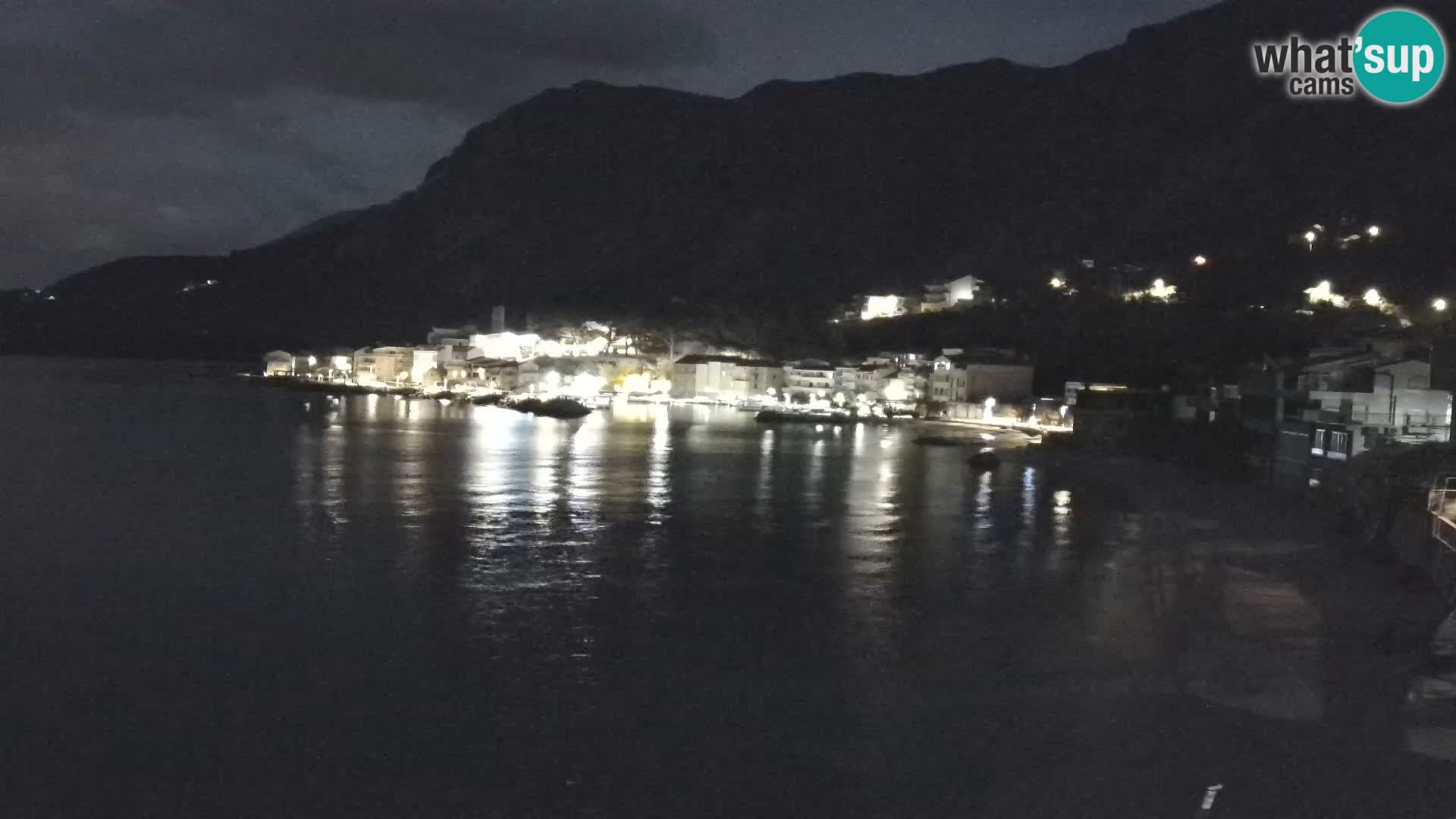 Webcam Drašnice (Podgora)  – Spiaggia