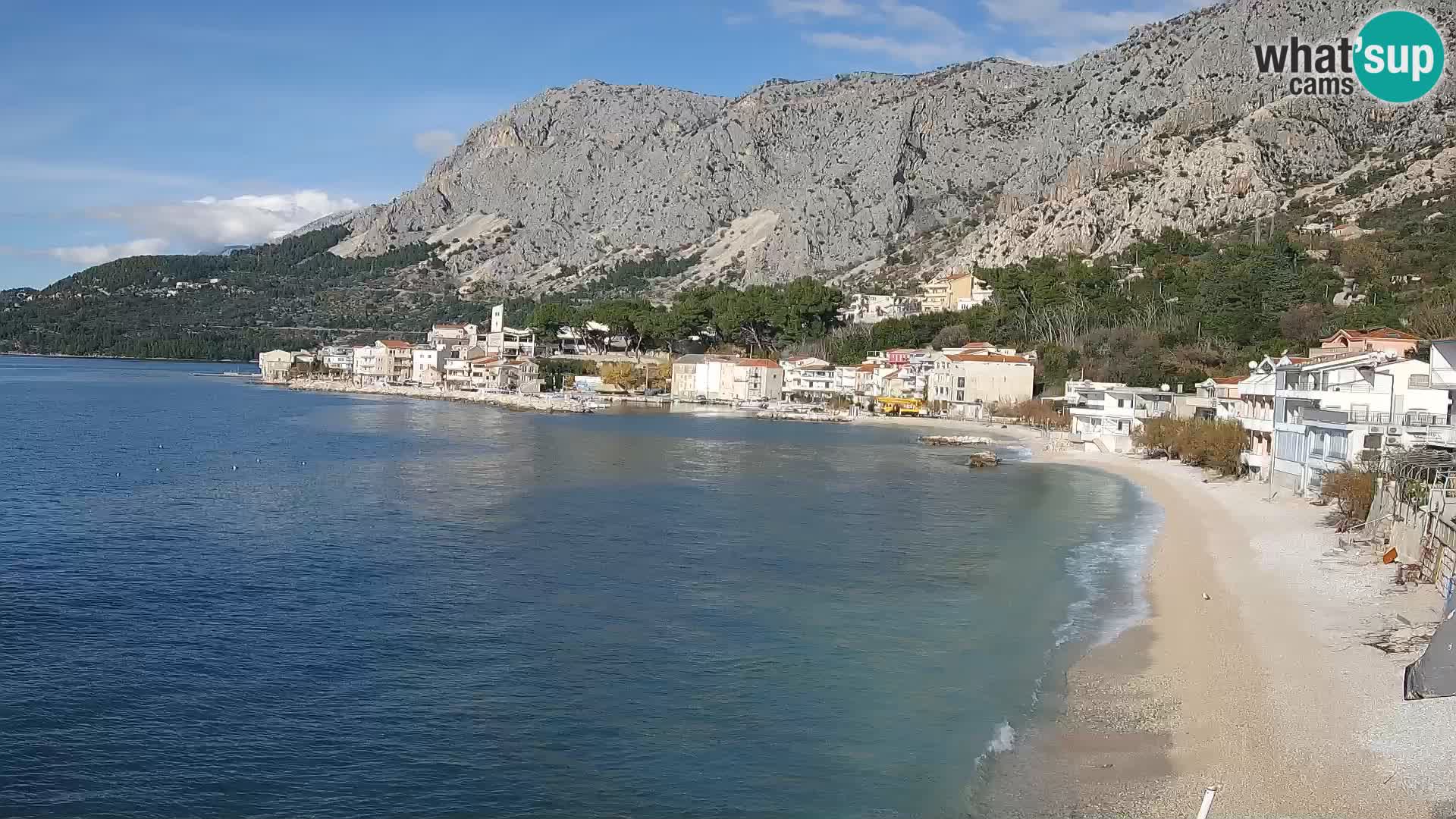 Webcam Drašnice (Podgora)  – Spiaggia