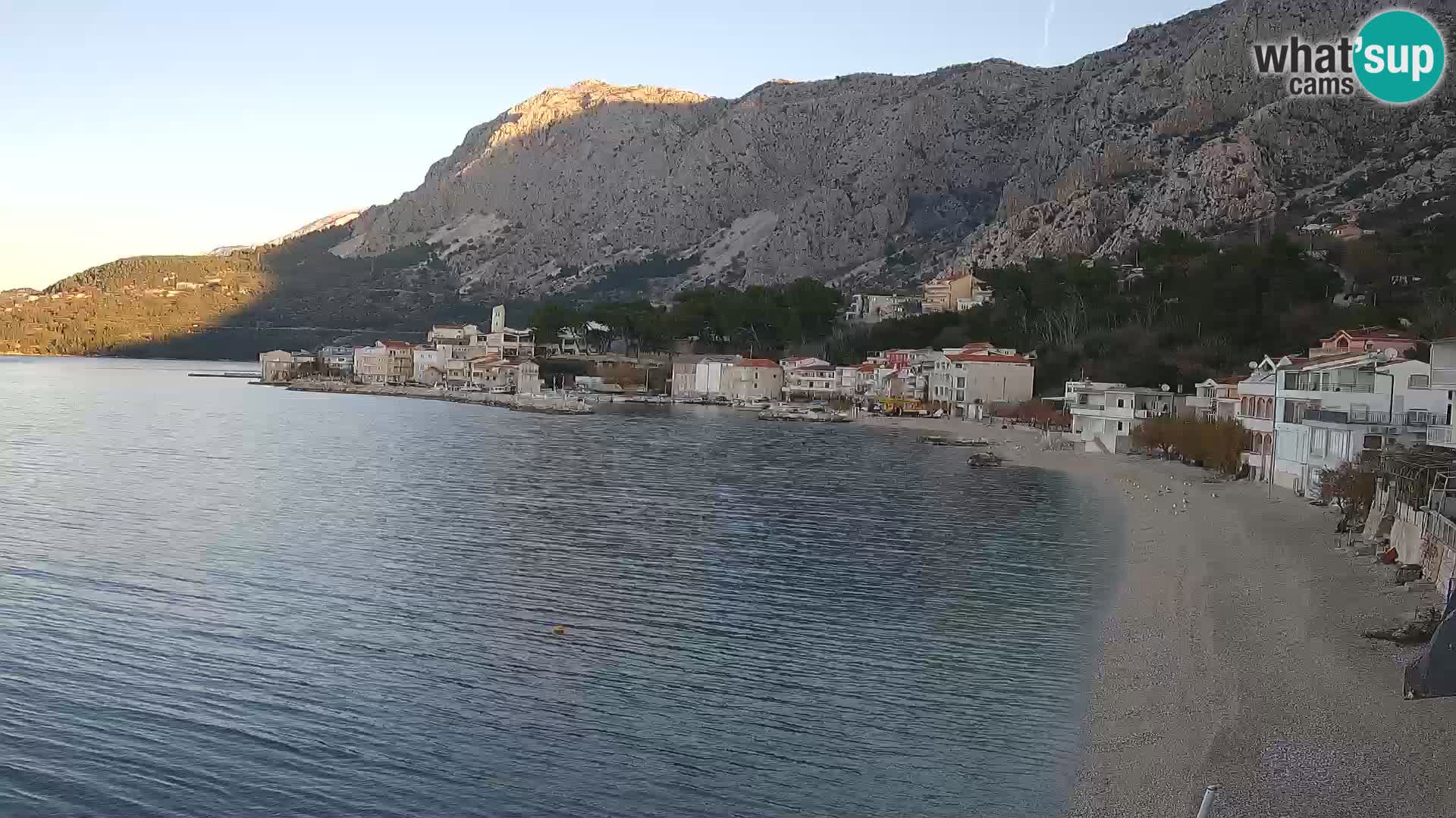 Webcam Drašnice (Podgora)  – Spiaggia