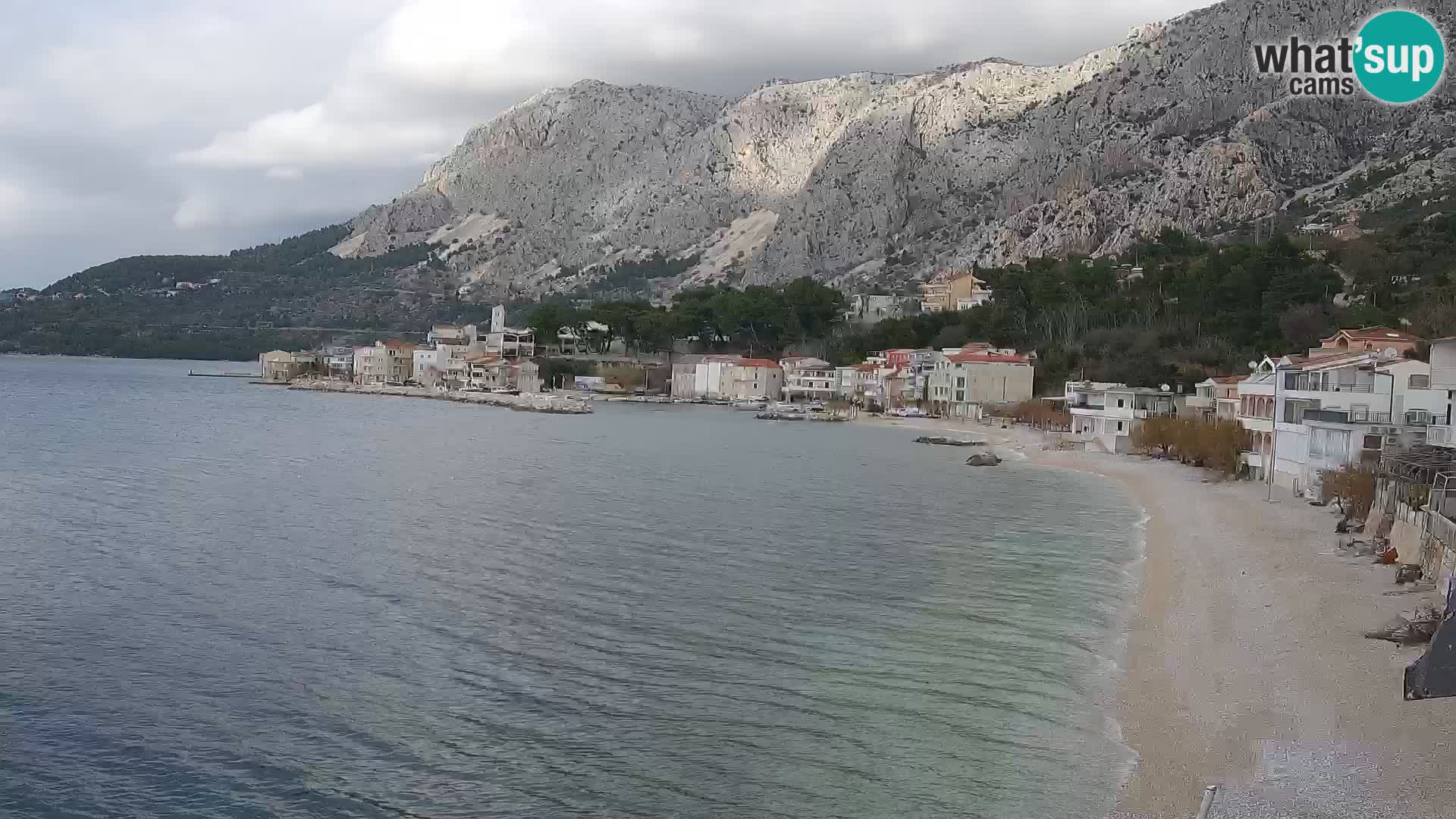 Web Kamera Drašnice (Podgora) – Plaža sa Apartmana Ober