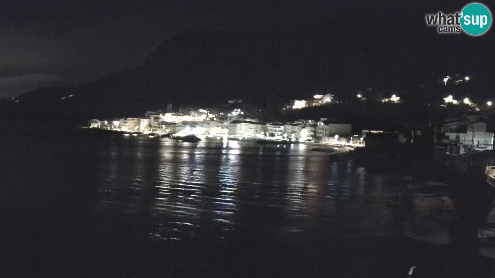 Web Kamera Drašnice (Podgora) – Plaža sa Apartmana Ober