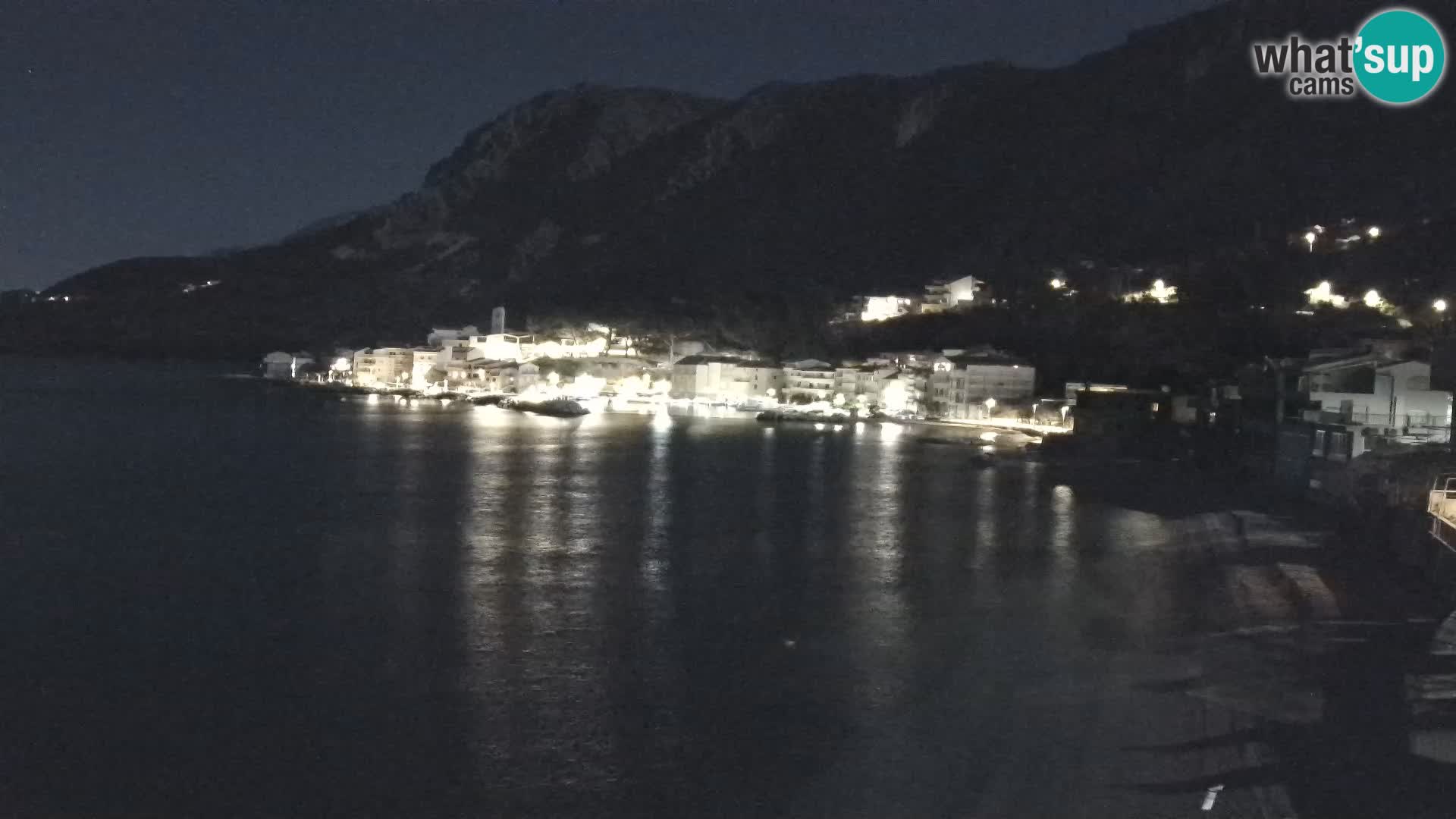 Webcam Drašnice (Podgora)  – Spiaggia