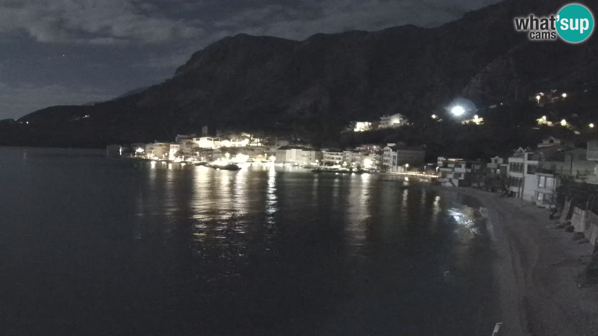 Webcam Drašnice (Podgora)  – Spiaggia