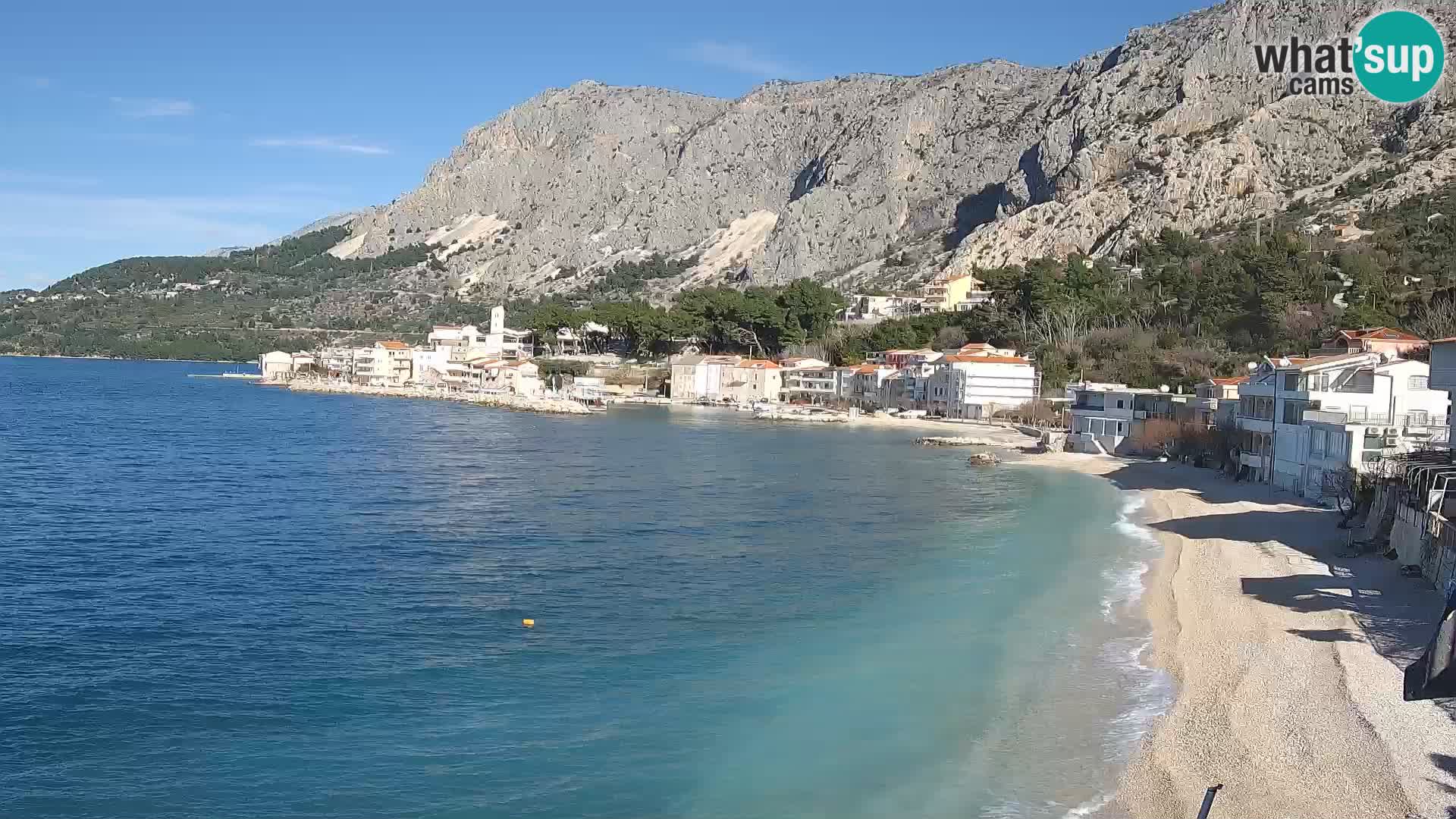 Webcam Drašnice (Podgora)  – Spiaggia