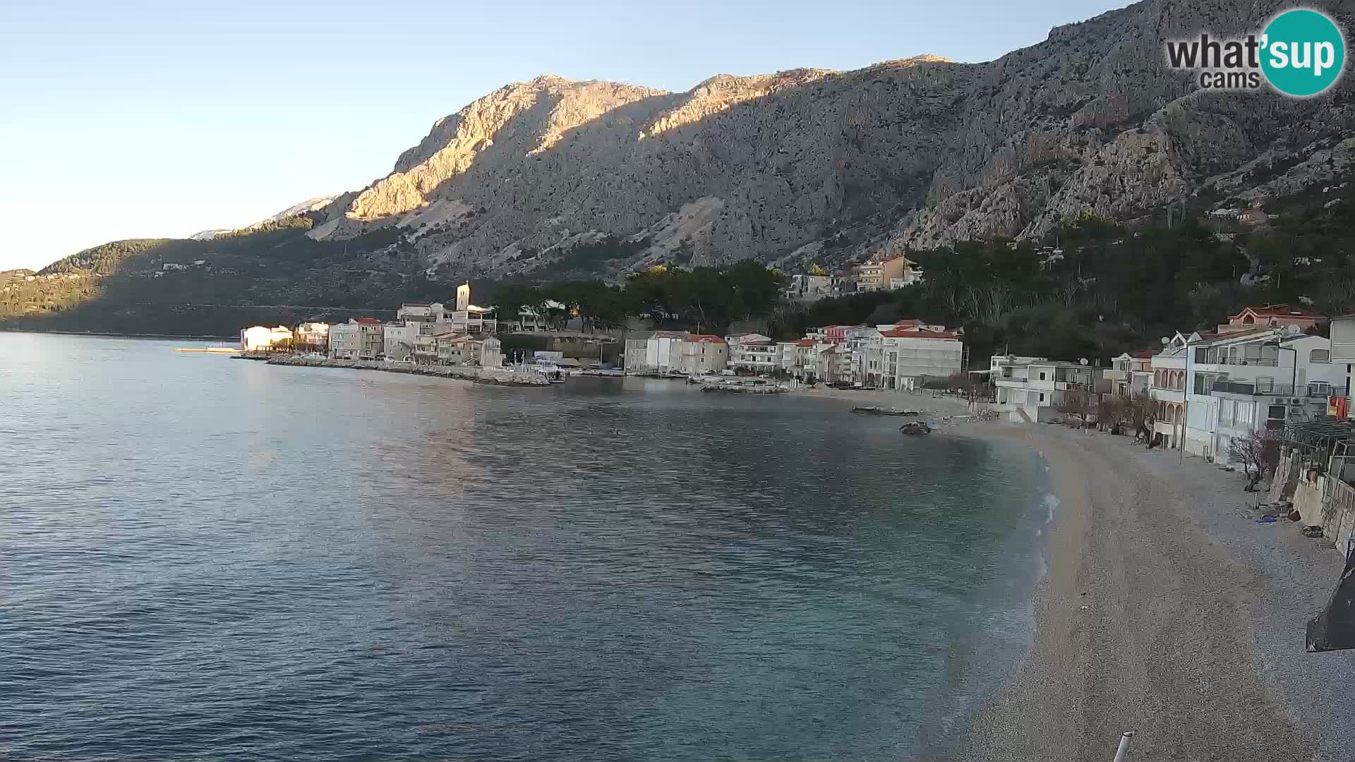 Webcam Drašnice (Podgora)  – Spiaggia