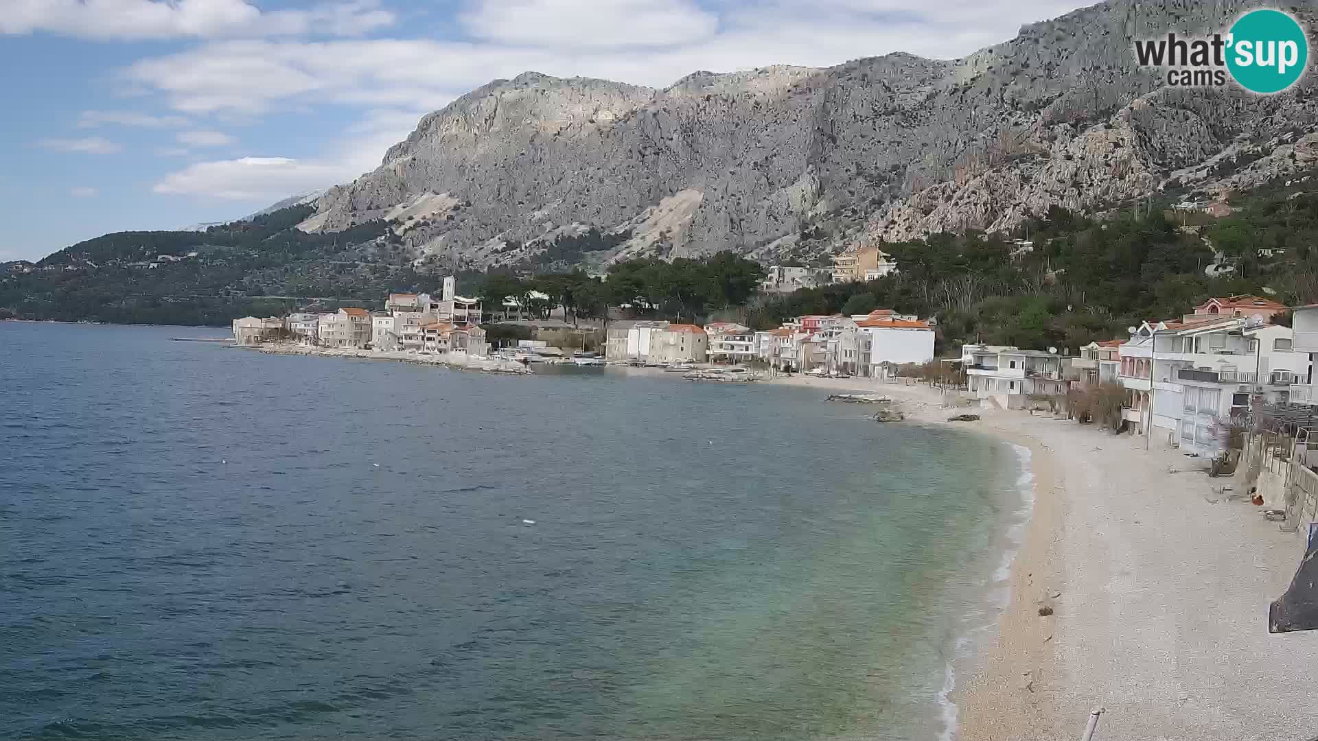 Webcam Drašnice (Podgora)  – Spiaggia