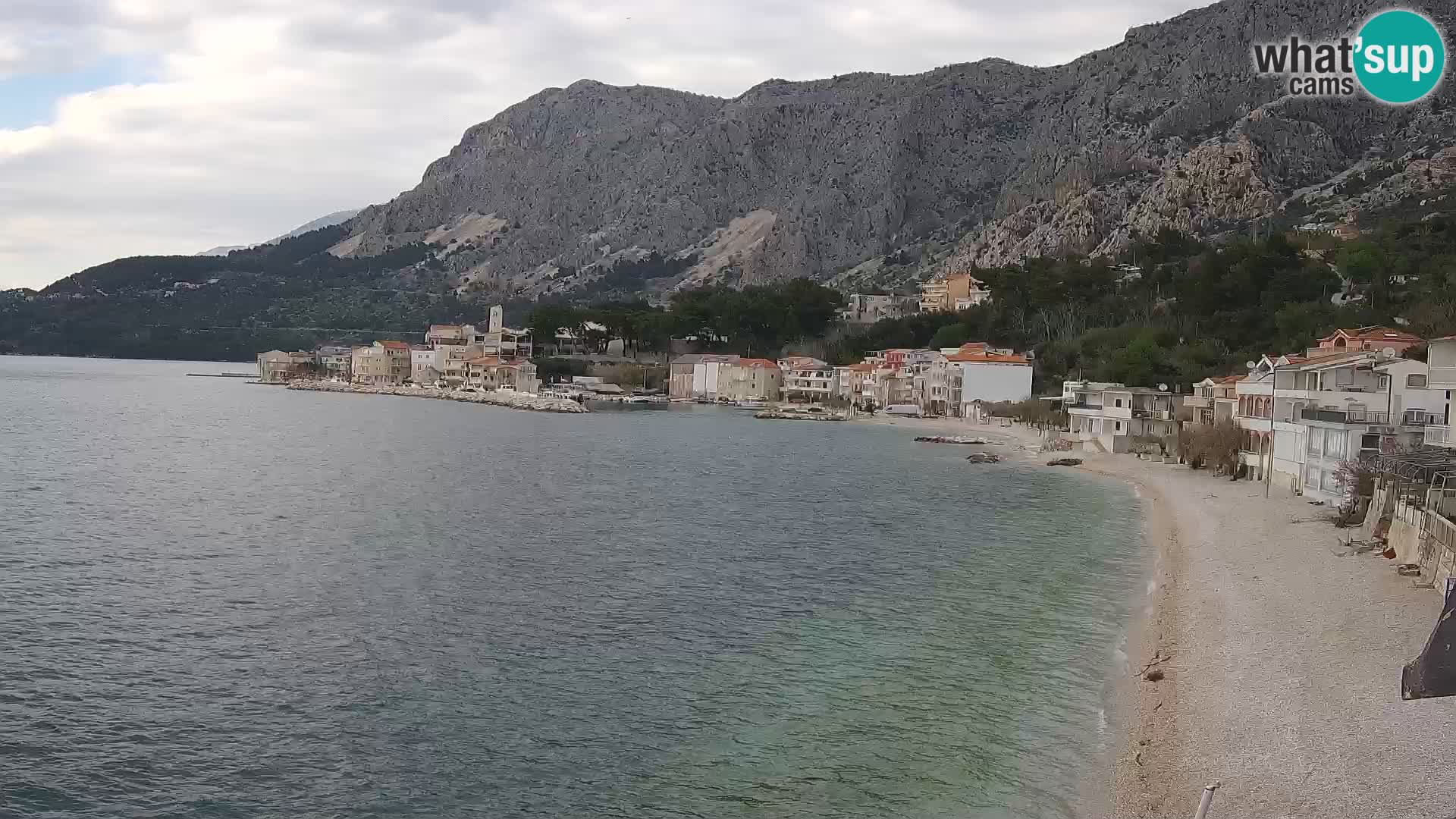 Web Kamera Drašnice (Podgora) – Plaža sa Apartmana Ober