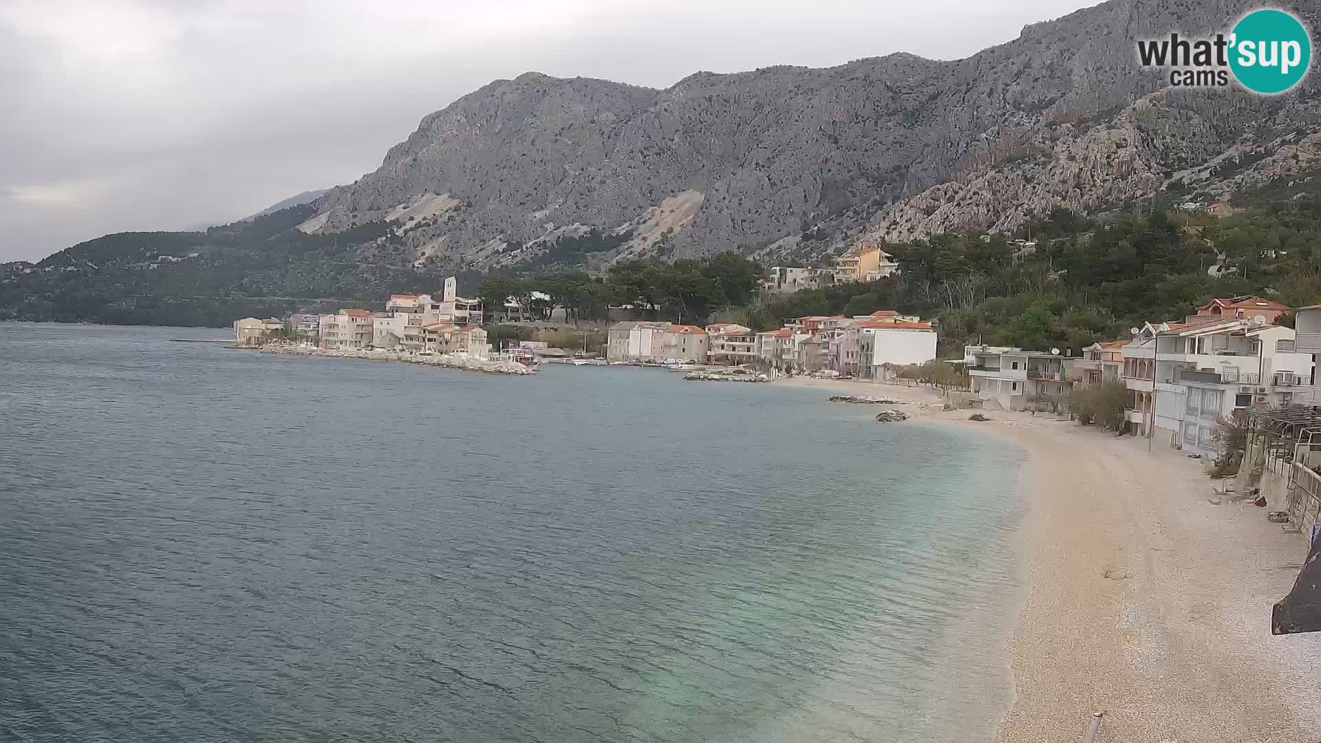 Web Kamera Drašnice (Podgora) – Plaža sa Apartmana Ober