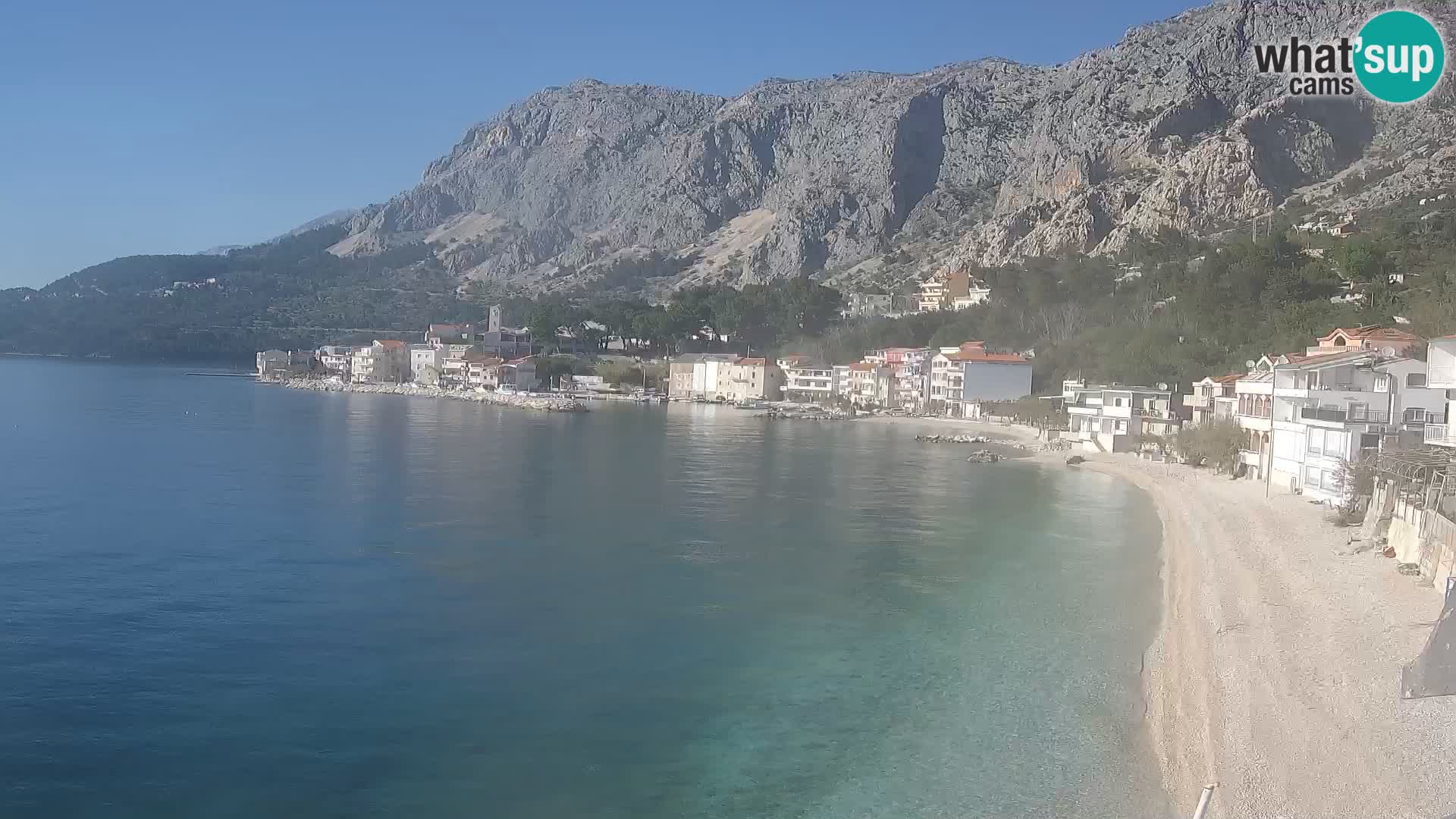 Web Kamera Drašnice (Podgora) – Plaža sa Apartmana Ober